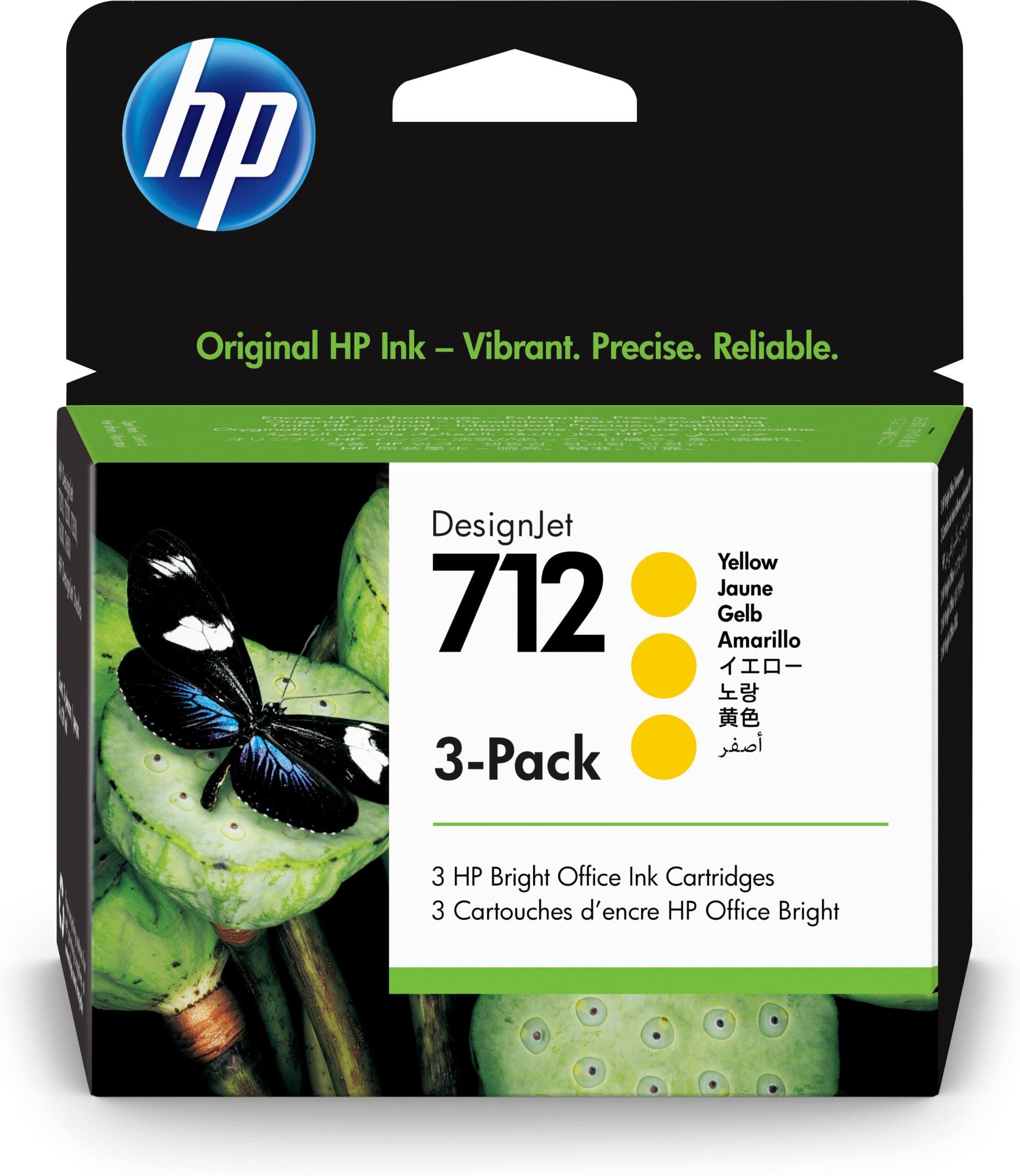 HP HP Tinte Nr. 712 Gelb 3er Pack (3 x 29ml) Tintenpatrone