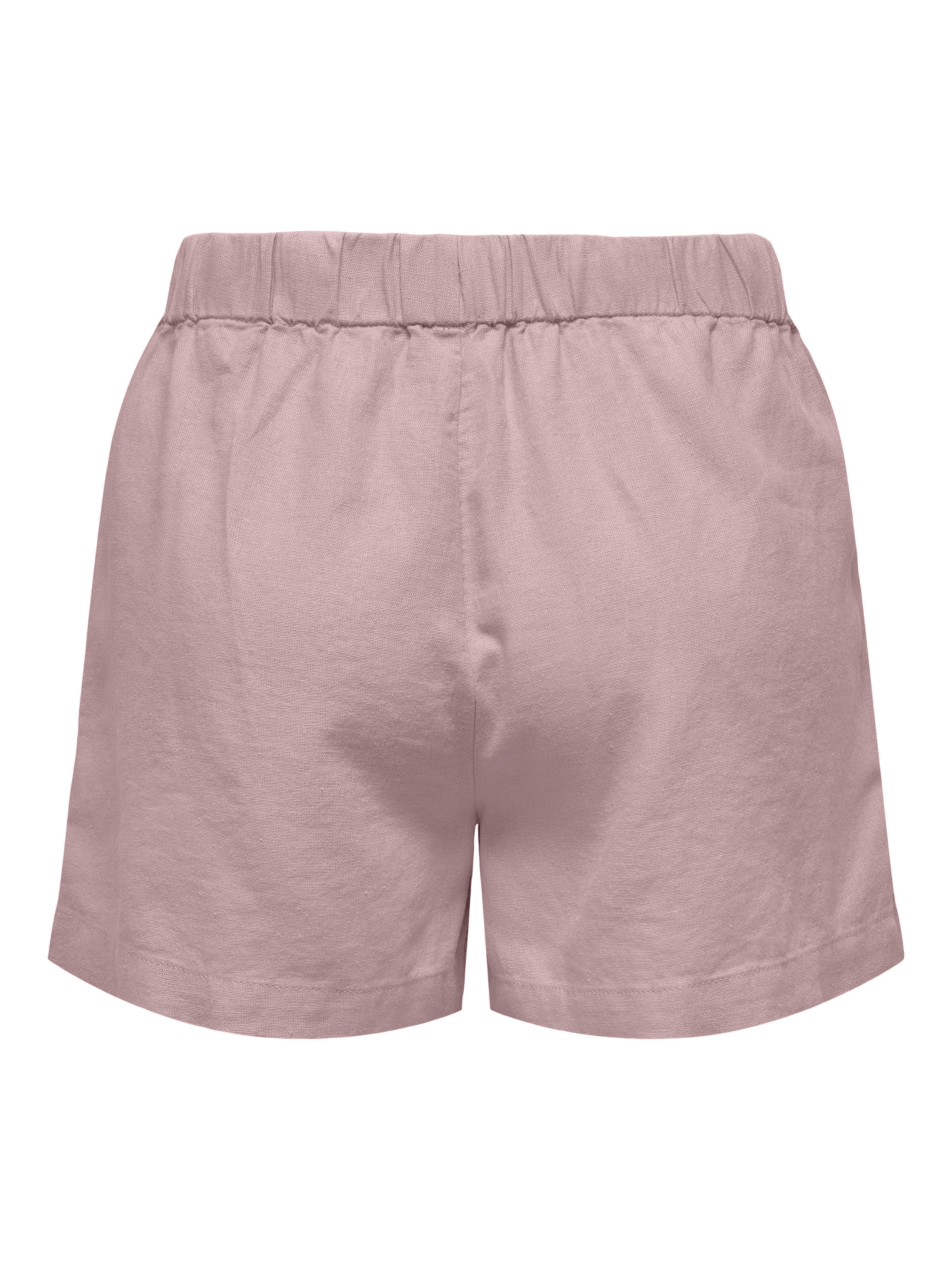 ONLY Shorts ONLGOA MW LIN BL PULL-UP SHORTS CC PNT mit Leinen
