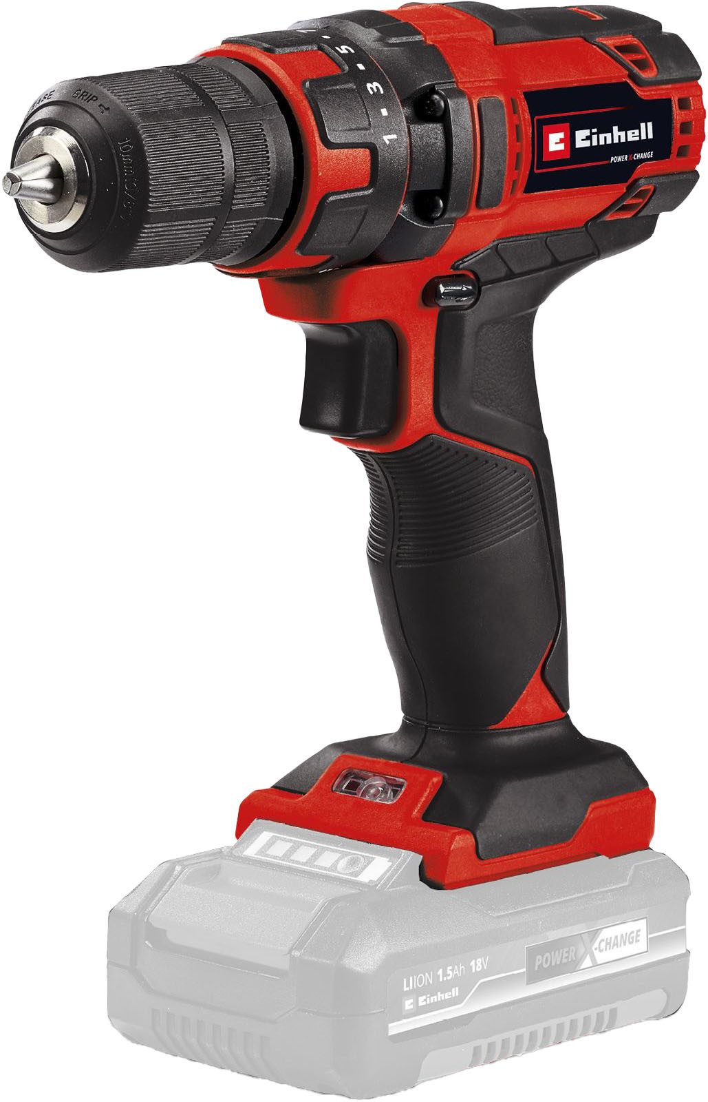 Einhell Akku-Bohrschrauber TC-CD 18/35 Li - Solo, max. 550 U/min, Power X-Change, ohne Akku und Ladegerät von Einhell