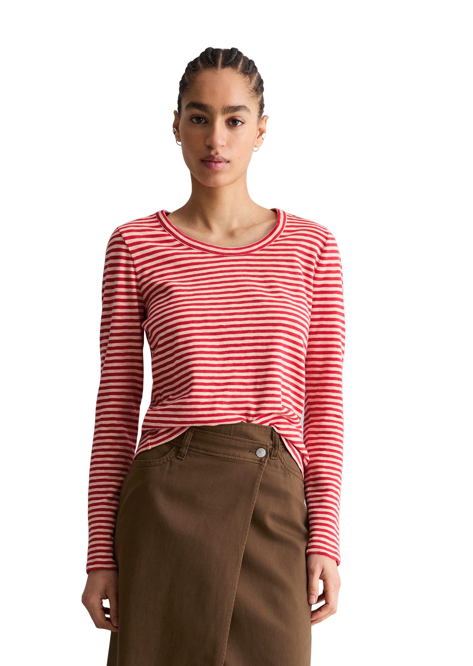 Marc O'Polo DENIM Langarmshirt aus Heavy Slub Jersey günstig online kaufen