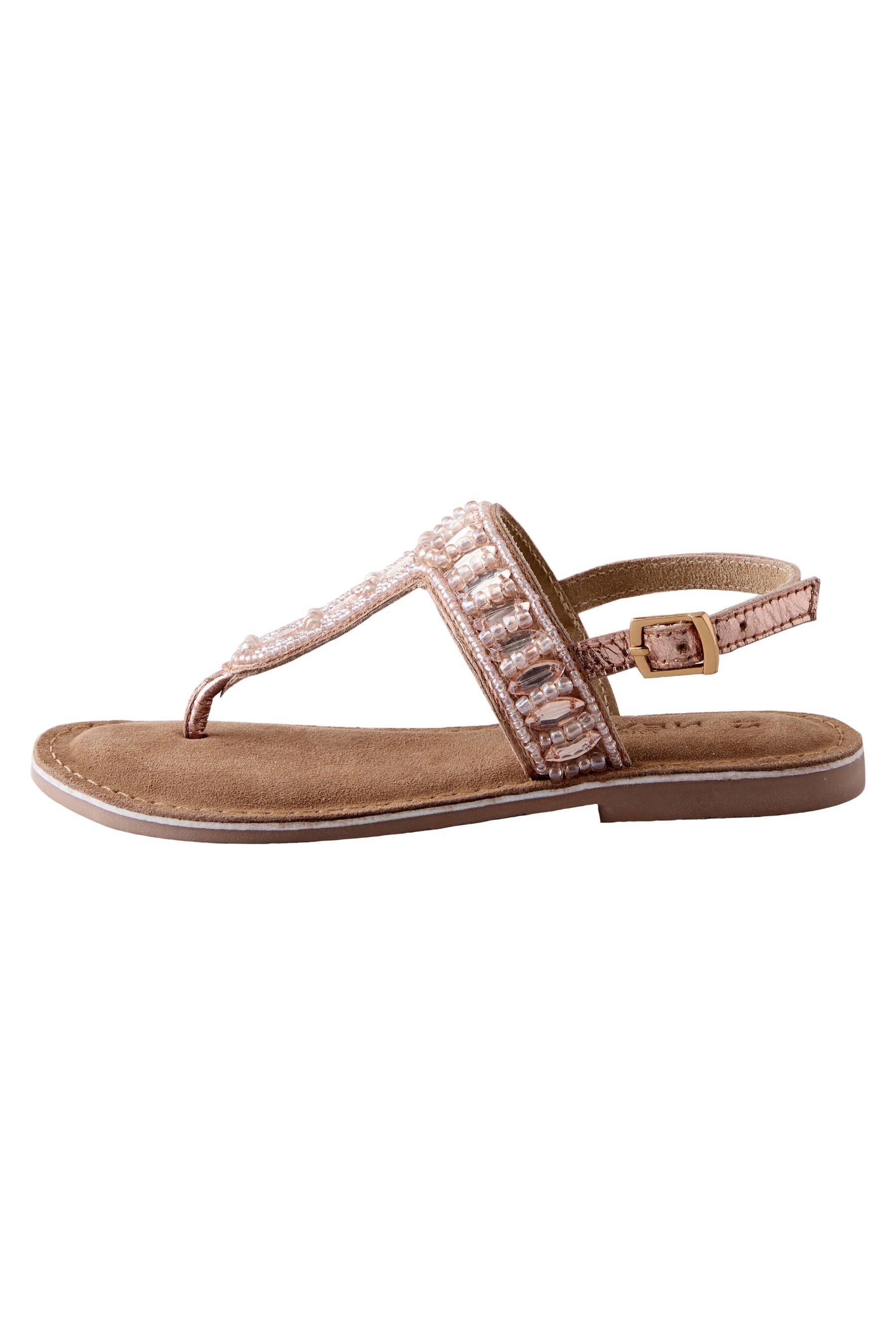 Next Verzierte Zehenschlaufen-Sandalen Sandale (1-tlg)