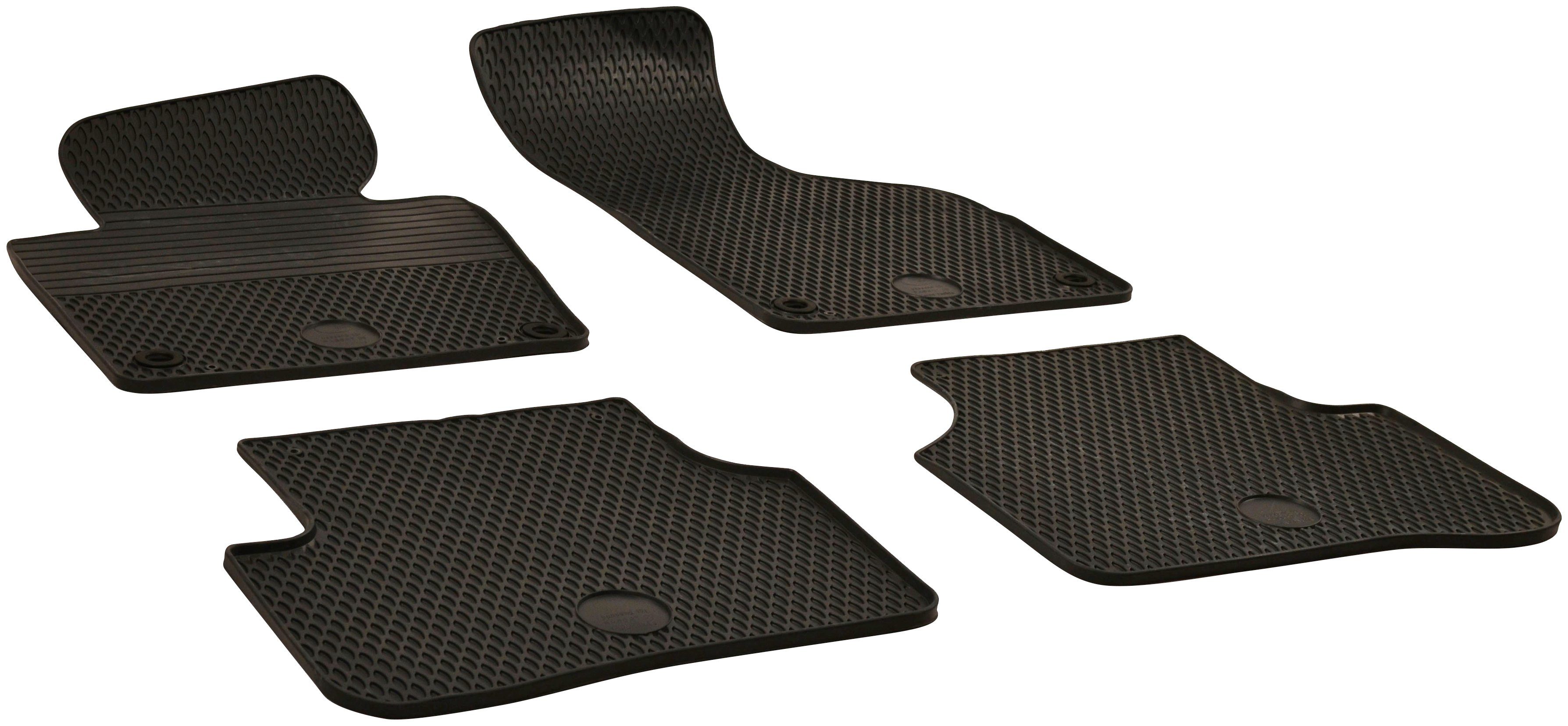 WALSER Passform-Fußmatten (4 St), für VW Passat (B6, B7) 03/2005 - 12/2015 | Automatten