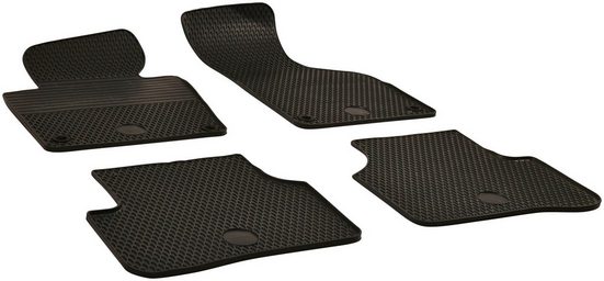 WALSER Passform-Fußmatten (4 Stück), für VW Passat (B6, B7) 03/2005 - 12/2015