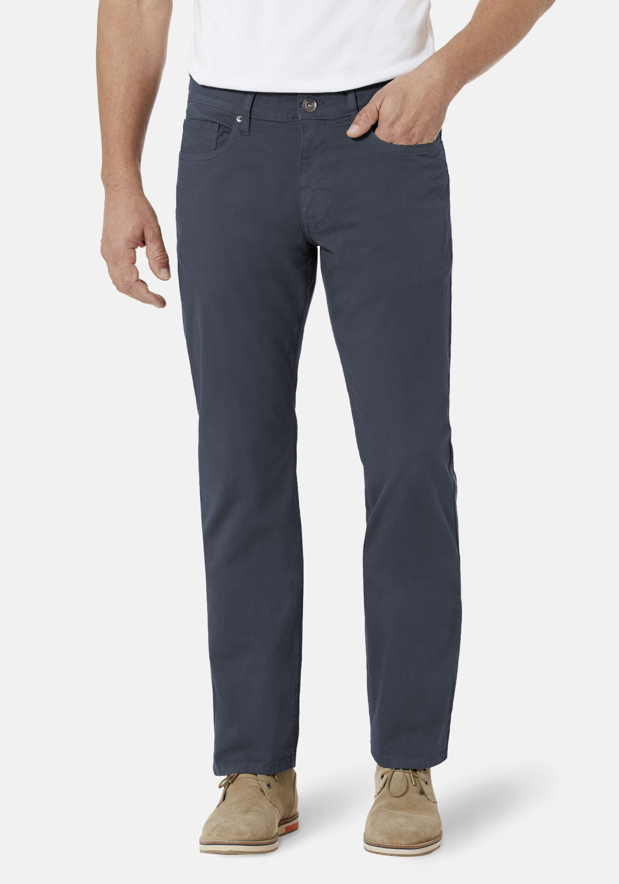 Stooker Men 5-Pocket-Hose Frisco Twill Straight Fit Jeans Straight Fit Casual Clean Wash Twill Coloured Comfort Flex! für Herren