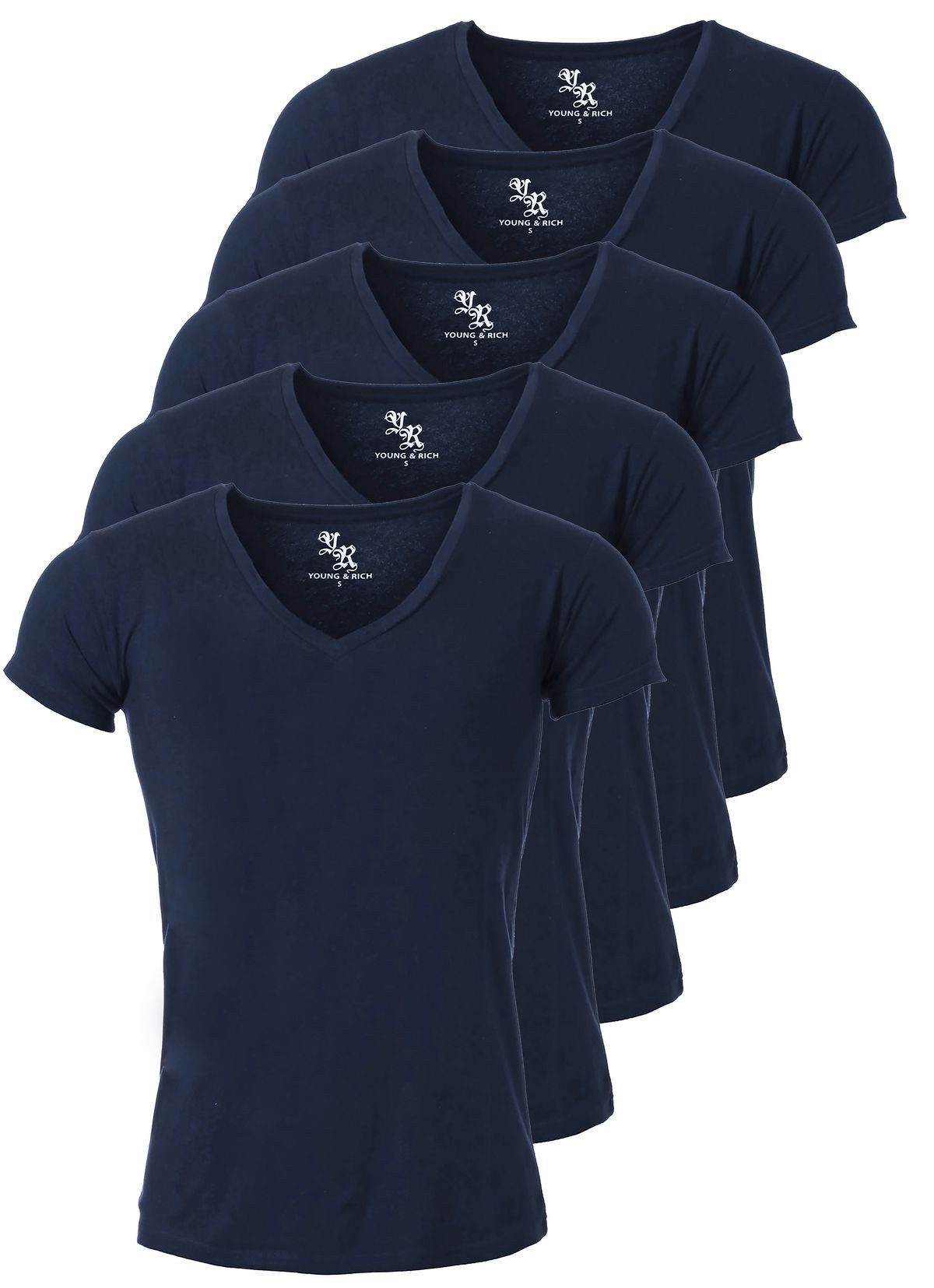 Young & Rich T-Shirt Herren Uni günstig online kaufen