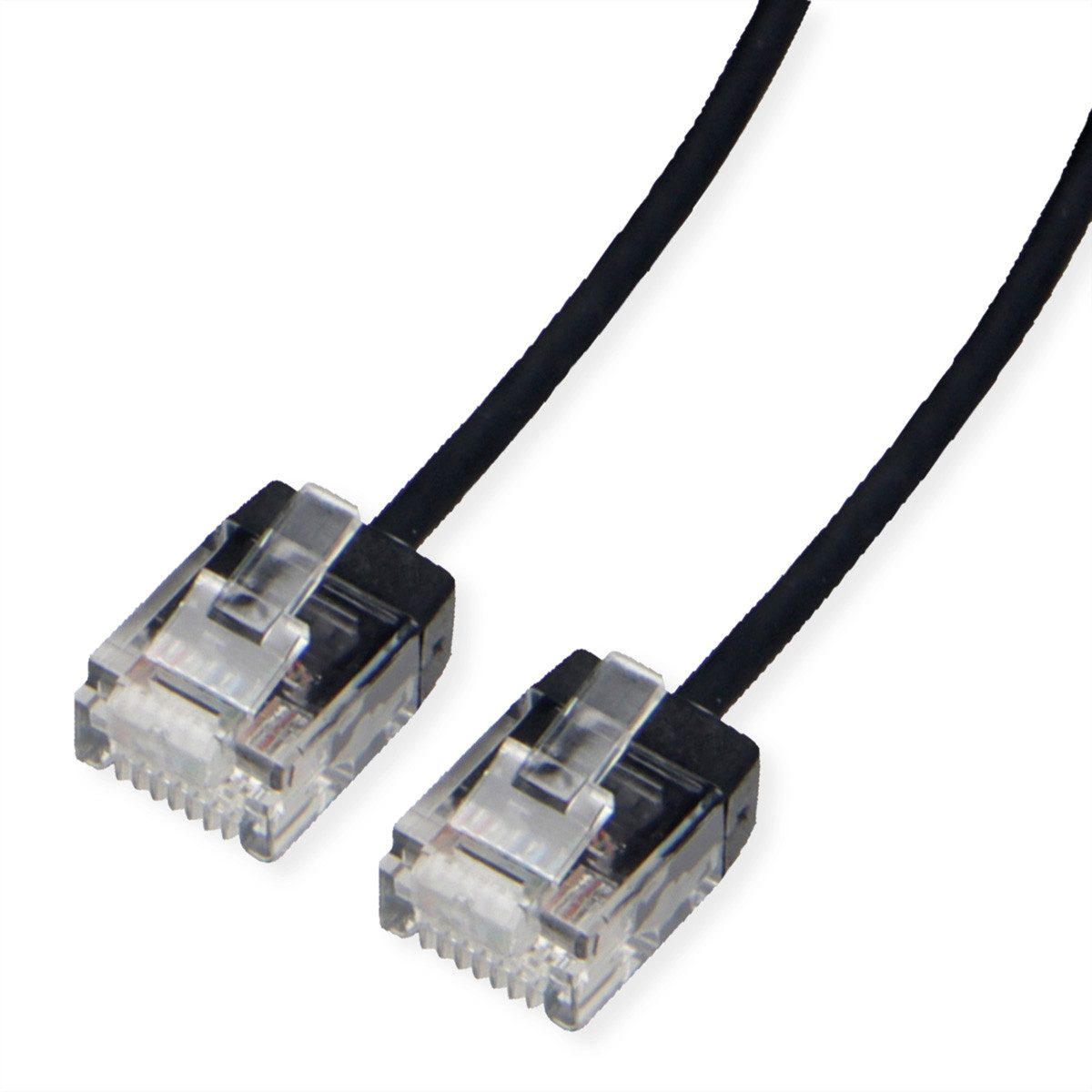 ROLINE UTP DataCenter Patchkabel Cat.6A (Class EA) LAN-Kabel, RJ-45 Männlich (Stecker), RJ-45 Männlich (Stecker) (50.0 cm), LSOH, slim, extra kurzer Stecker