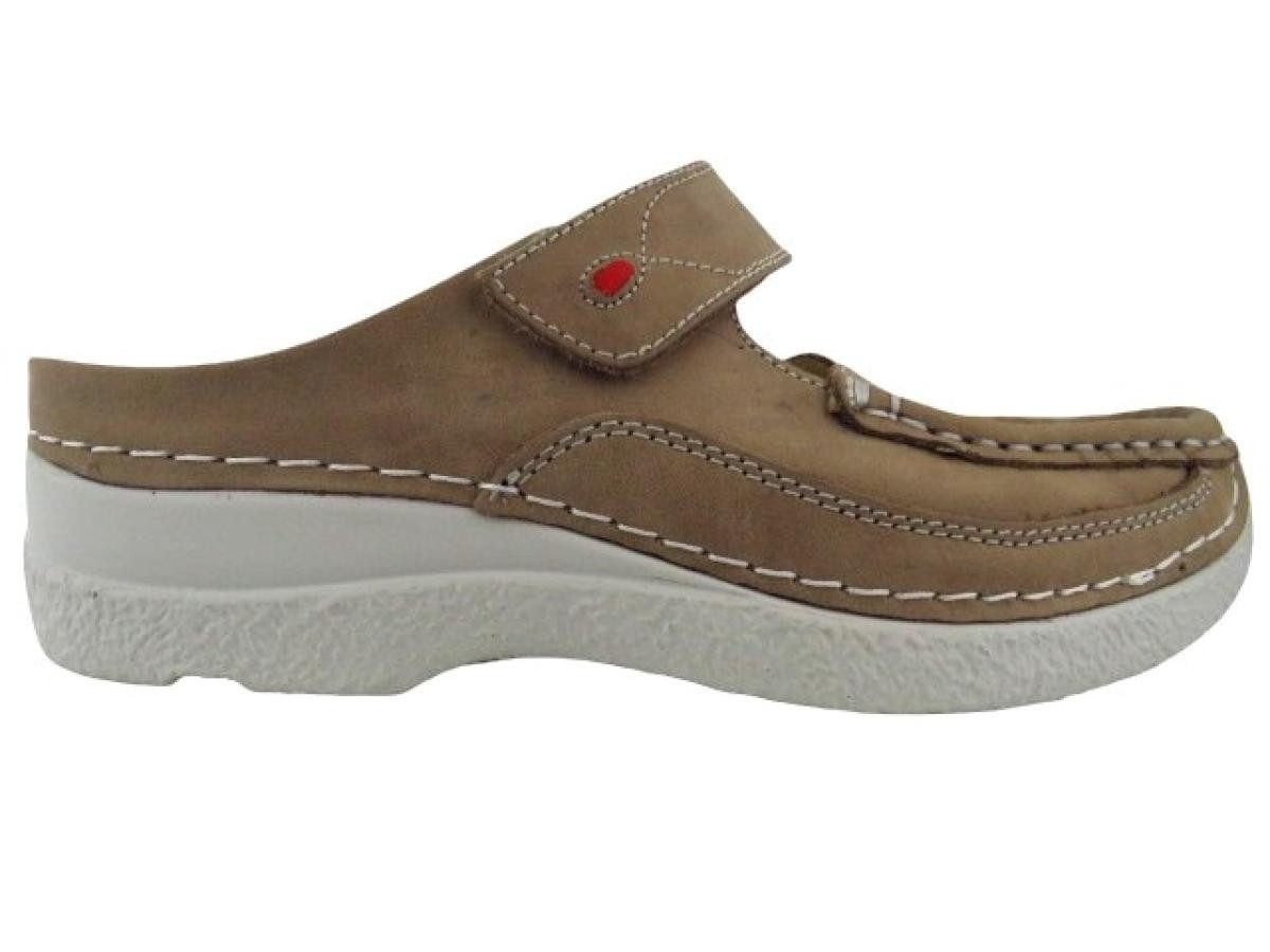 Roll Slipper Leather Pantolette