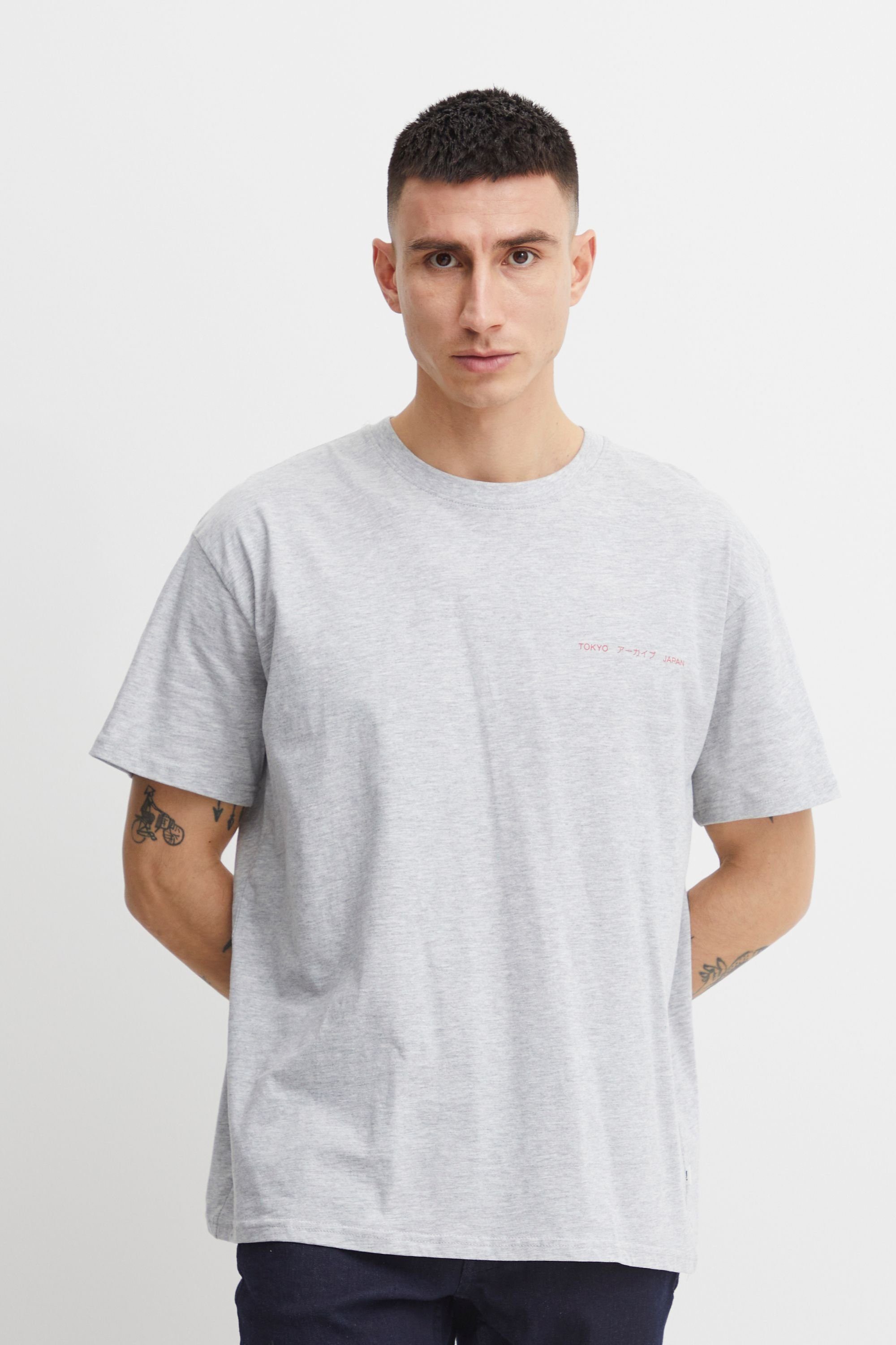 !Solid Light Grey SDEzri 21107524 Melange - T-Shirt (1541011)
