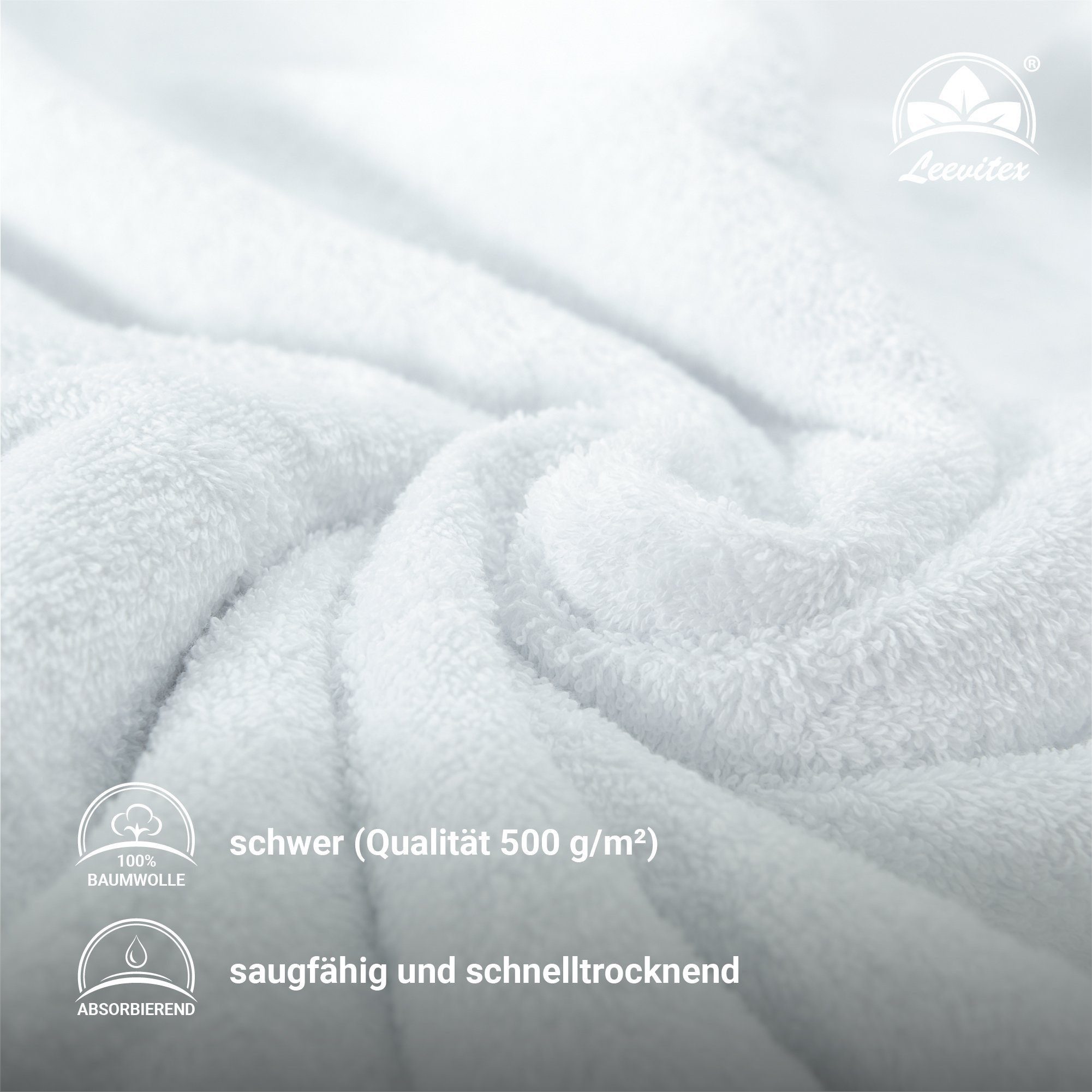 leevitex® Saunatuch Saunatuch Frottee XXL, (1-St), günstig online kaufen