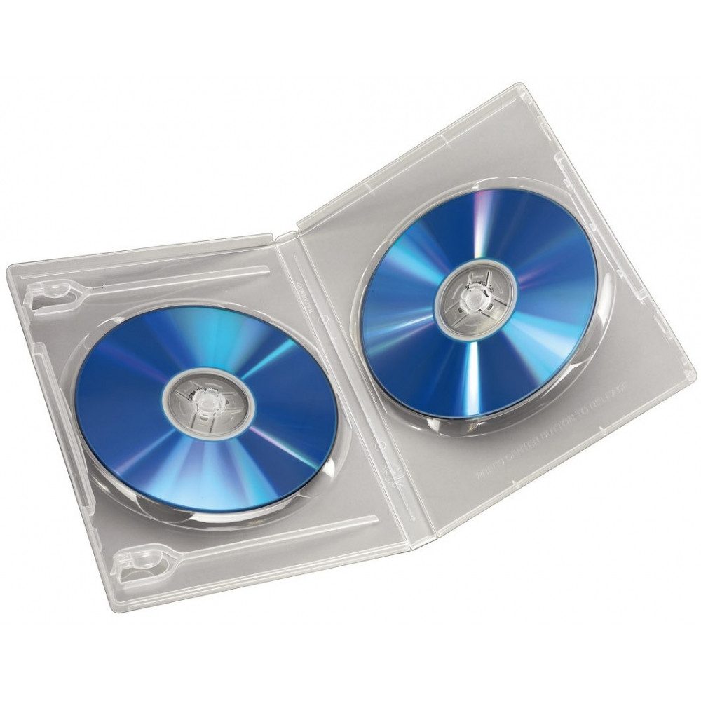 Hama Aufbewahrungsbox Hama DVD Doppel-Leerhülle 5er Pack transparent. (Doppel-Hülle, Doppel-Hülle)