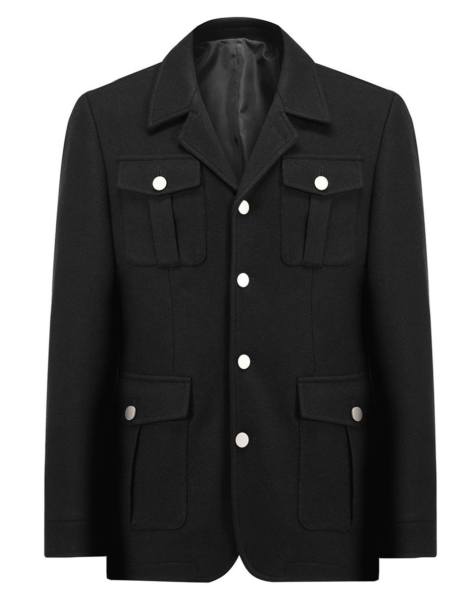 Allthemen Wollmantel mit Reverskragen klassisch Herren Kurzmantel lässiger günstig online kaufen