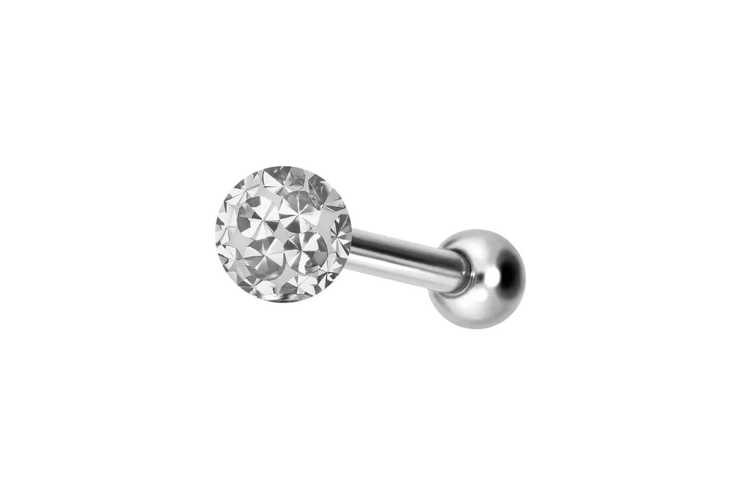 Piercing-Set Titan Ohrpiercing mit Innengewinde EPOXY-KUGEL
