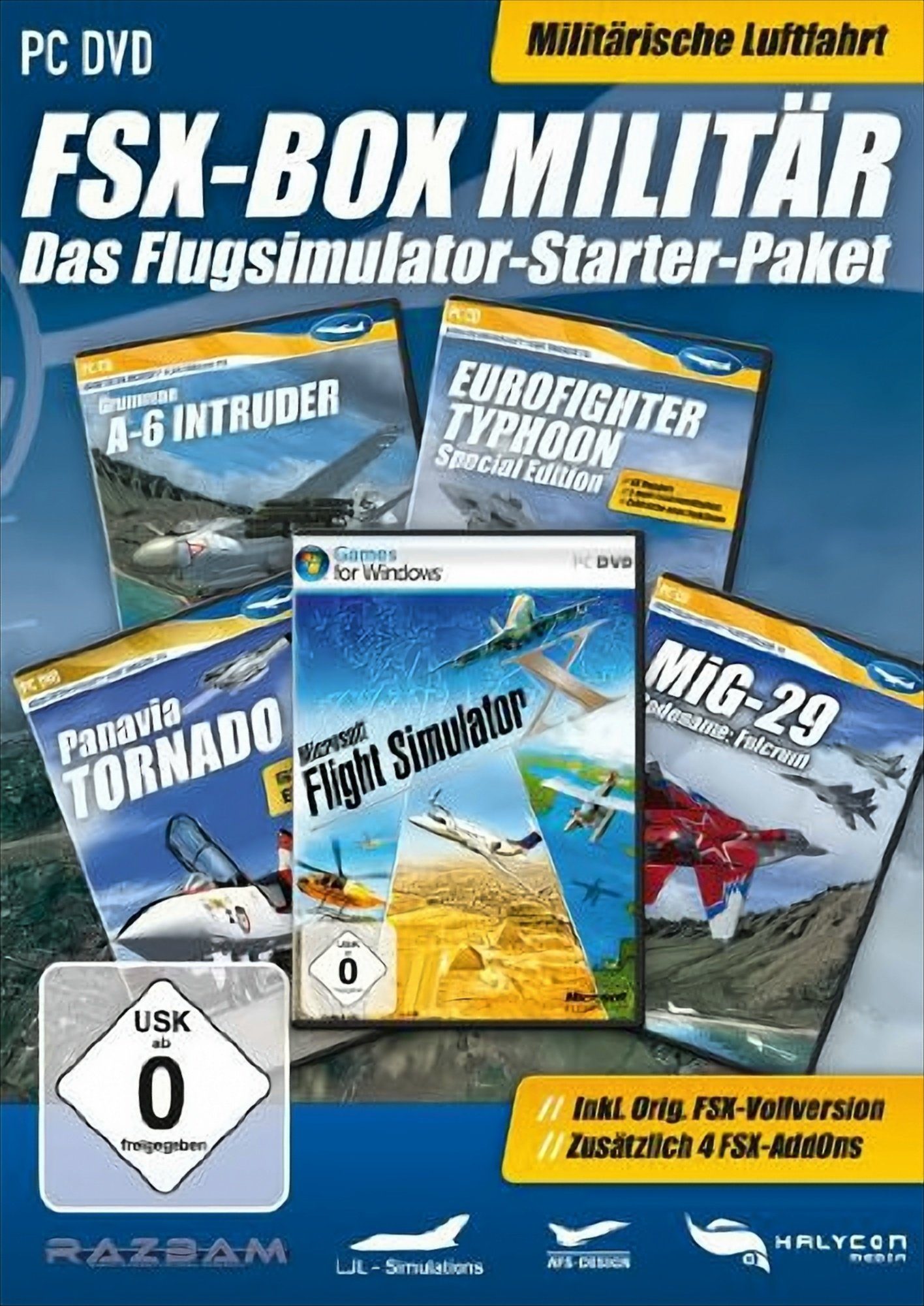 Flight Simulator X Box Militär PC