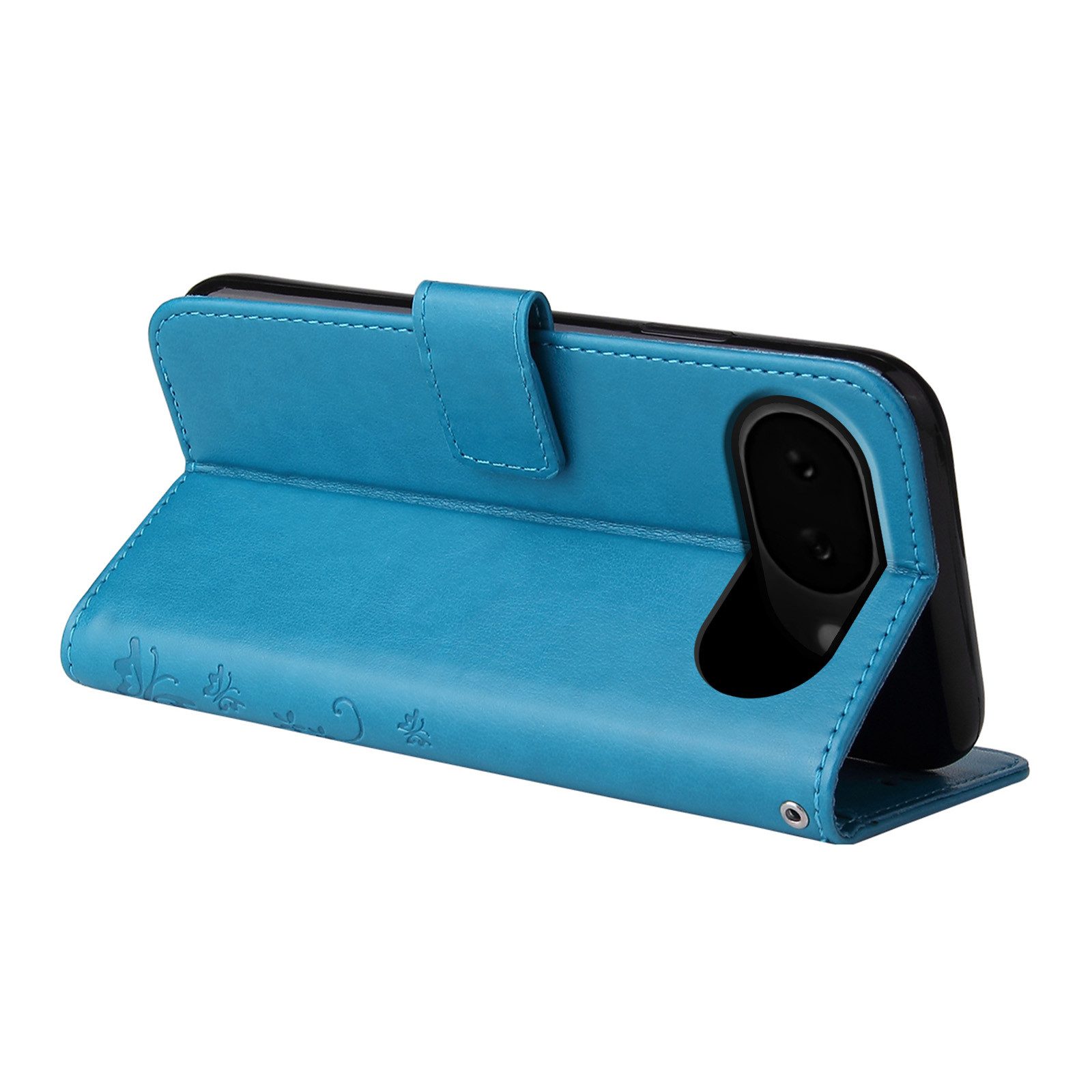 Tec-Expert Handyhülle Cover Tasche Hülle für Google Pixel 10a, Klapphülle Case mit Kartenfach Fliphülle aufstellbar, Motiv Blumen – Bild 5 von 5