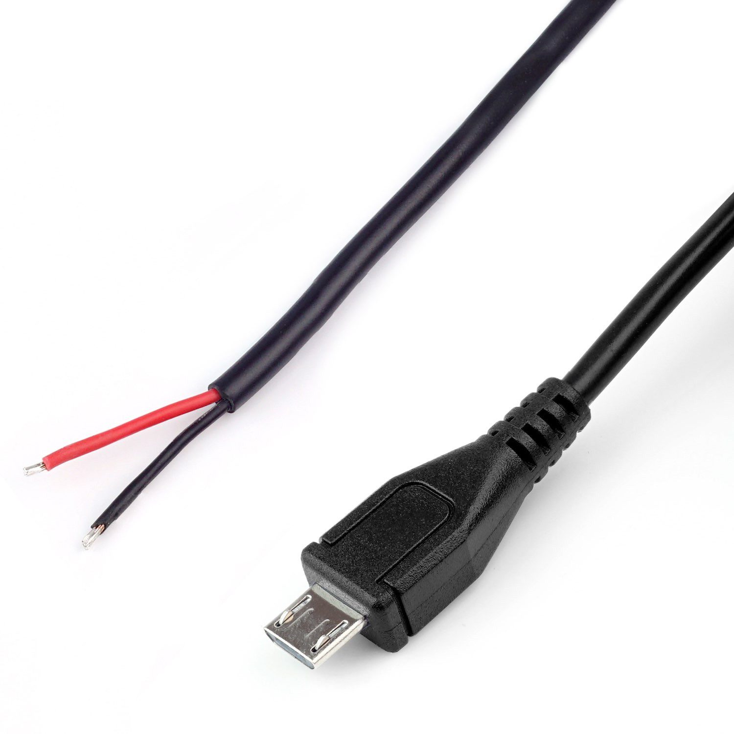 Micro USB Kabel mit offenem Kabelende zur Stromversorgung - Länge: USB-Kabel