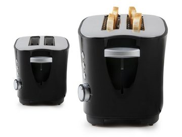 Domo Toaster, 2 lange Schlitze, für Toastbrot, 1350 W, Toastmaschine schmal 2 lange Schlitze Toster mit Cool Touch Gehäuse
