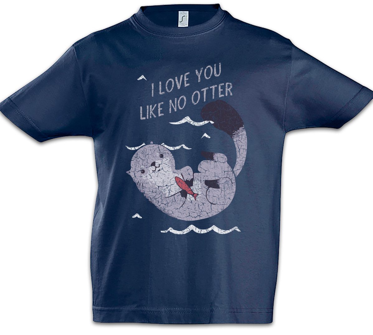 Print-Shirt Like No Otter Kinder T-Shirt Hochzeit Wedding Mariage Liebe I Love You