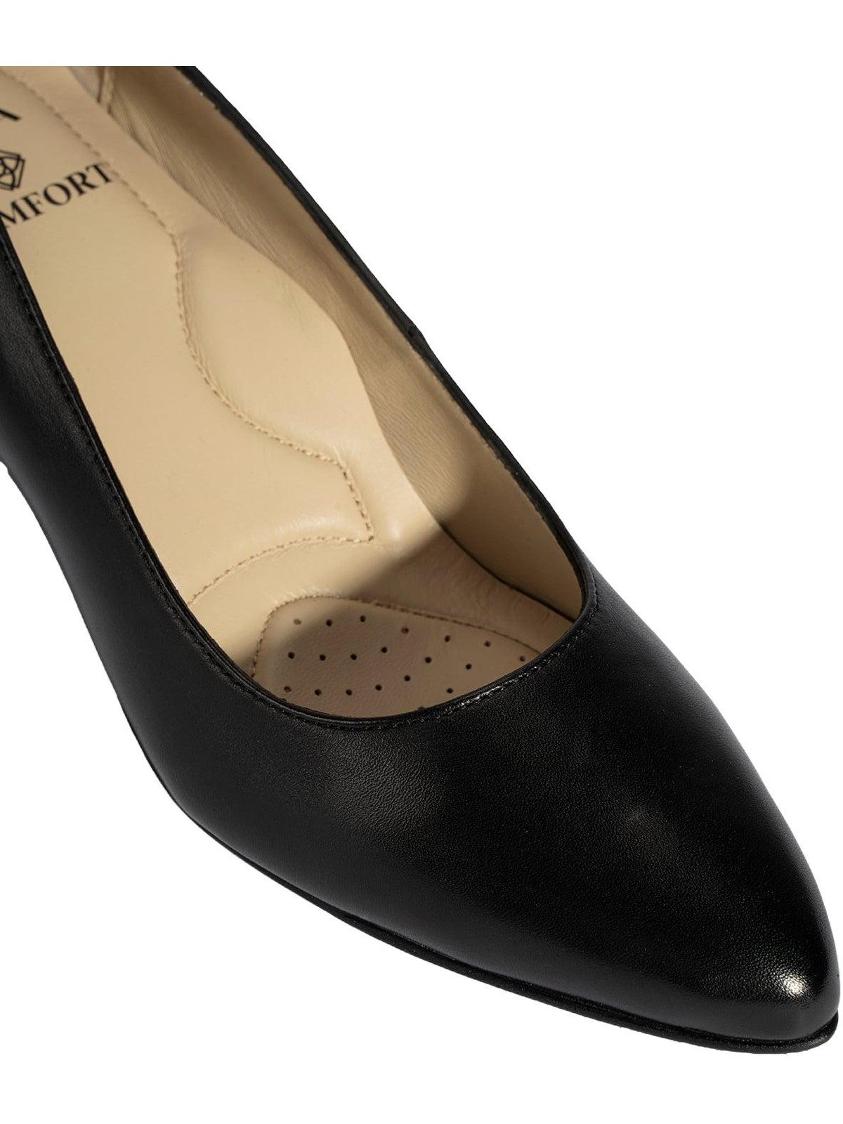 Desa Damen-Slipper – Obermaterial aus Lackleder, zum Hineinschlüpfen, Bloc Pumps