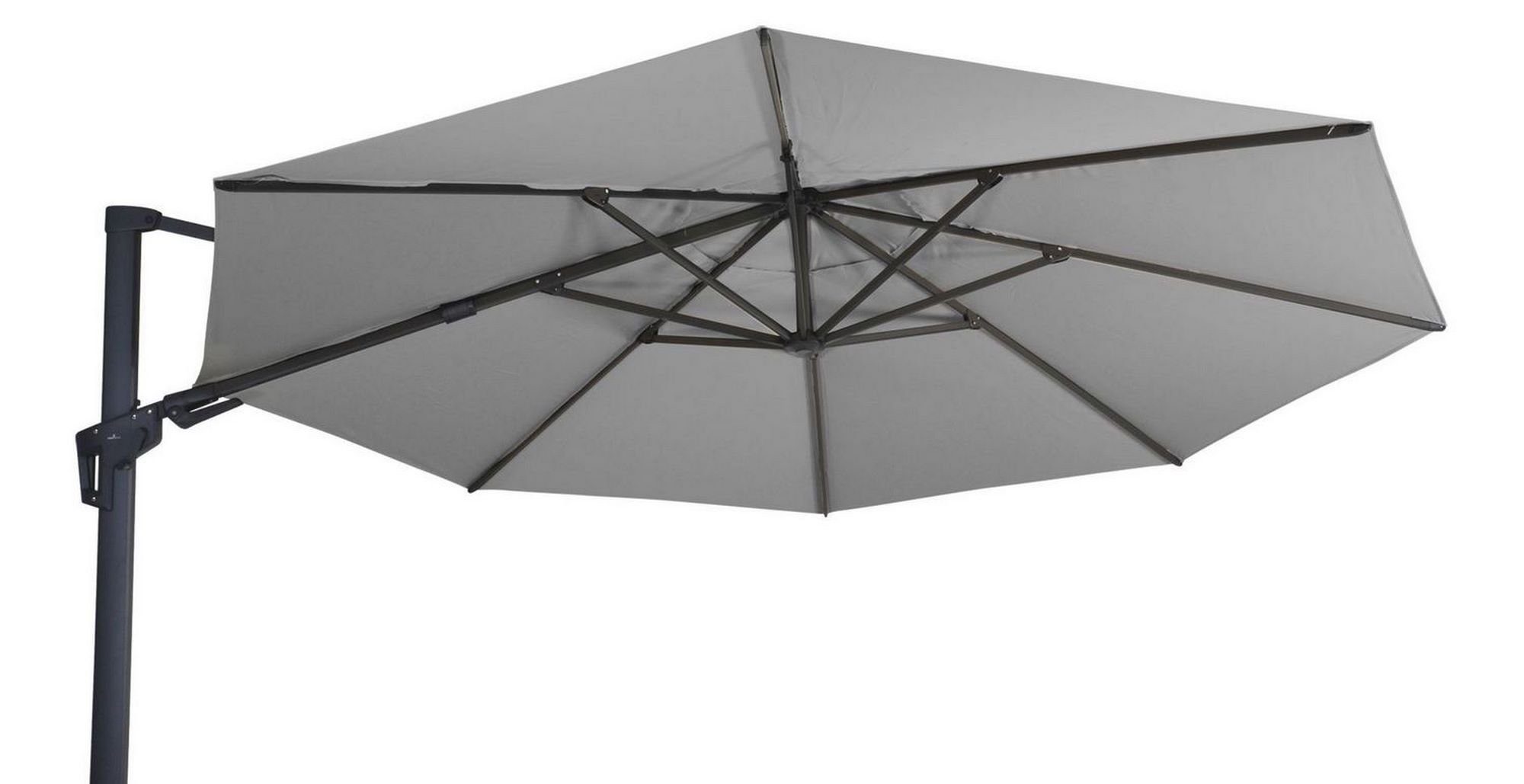 Lesli Living Sonnenschirm Lesli Living Sonnenschirm Ampelschirm "Virgo Flex" Grey ø 3,5 m