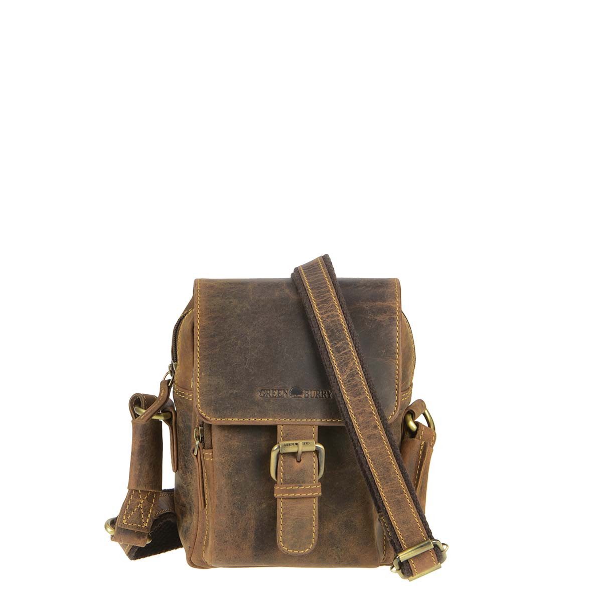 Greenburry Umhängetasche "Vintage" Leder Schultertasche 16x21cm günstig online kaufen