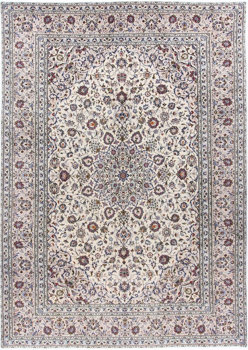 Orientteppich Keshan 241x350 Handgeknüpfter Orientteppich / Perserteppich, Nain Trading, rechteckig, Höhe: 12 mm