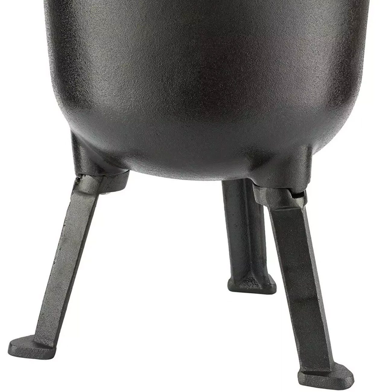 King Hoff Kochtopf Gusseisen Camping-Kochtopf 8L, Lagerfeuer-Topf emailliert Beine 15kg, 8L gusseiserner Lagerfeuertopf mit Beinen weißer Emaille-Beschichtung – Bild 5 von 5