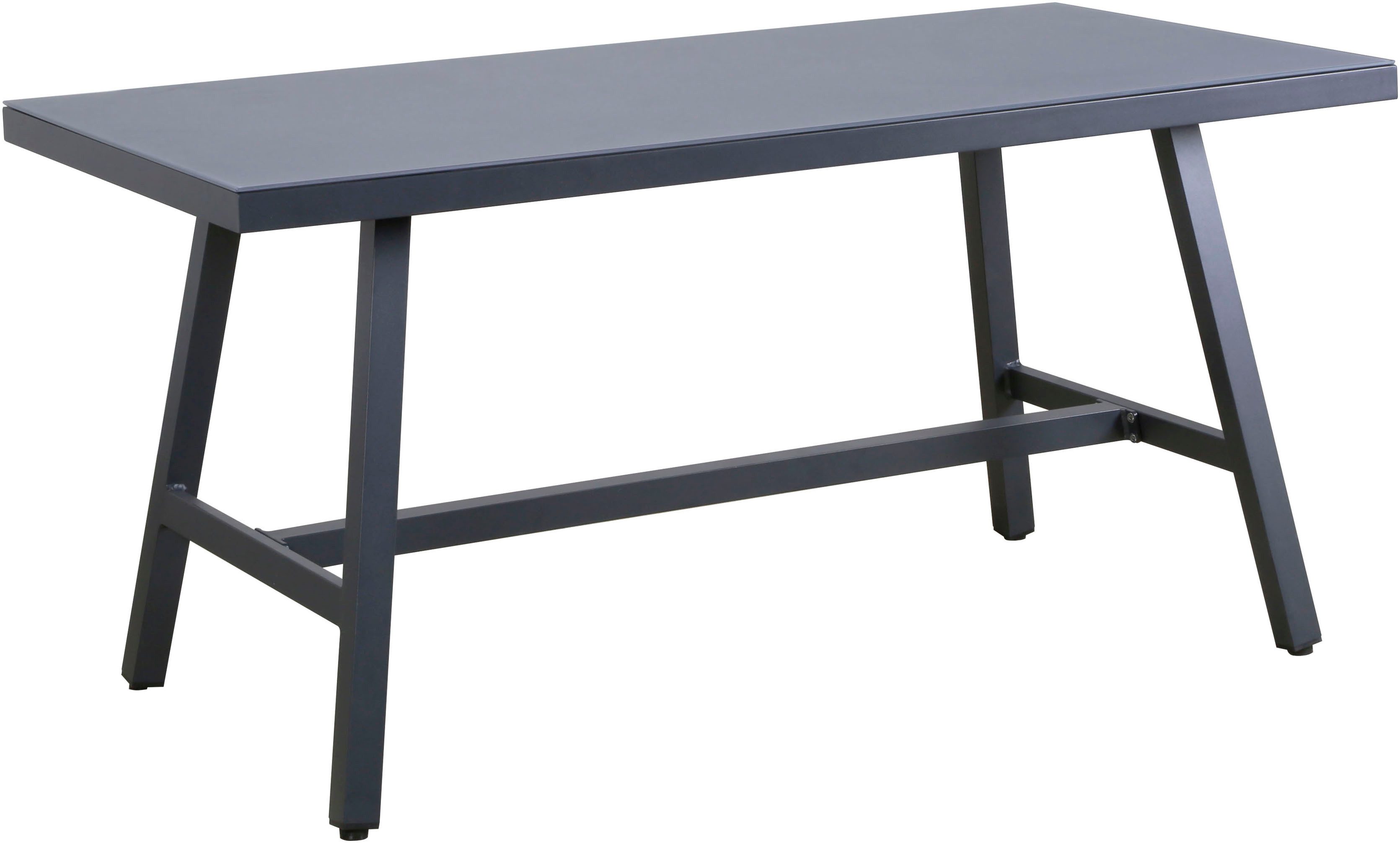 KONIFERA Gartenlounge-Set Ecklounge »Edessa«, (Set, 14-tlg., 2x 3er Sofa, Tisch 70x140x69 cm, 1 Sitzbank, inkl. Auflagen), Armlehne mit Seilgeflecht und Nonwood-Latten