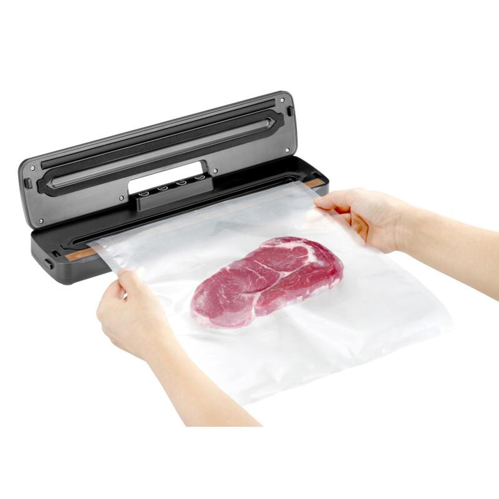 Adexi Vakuumierer Vakuumiergerät Schwarz Vakuumierer Küchenhelfer Folienschweißgerät