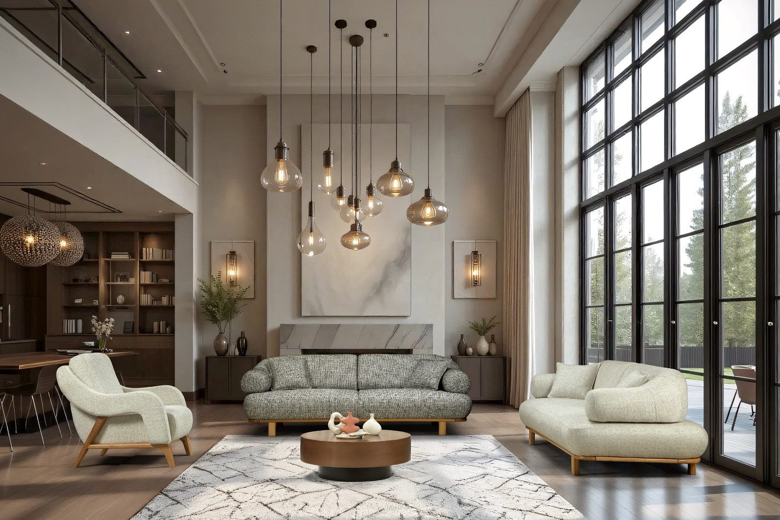 Polsterei Marya Polstergarnitur Polen : 3+3-Sitzer Sofa + 1 Sessel, (Bringen Sie mit dem stilvollen Set POLEN, bestehend aus einem großzügigen 3+3-Sitzer Sofa und komfortablen Sesseln, Eleganz und Gemütlichkeit in Ihr Wohnzimmer., 3-tlg., Hochwertige Materialien, sorgfältige Verarbeitung und modernes Design), Höchster Sitzkomfort & langlebige Qualität