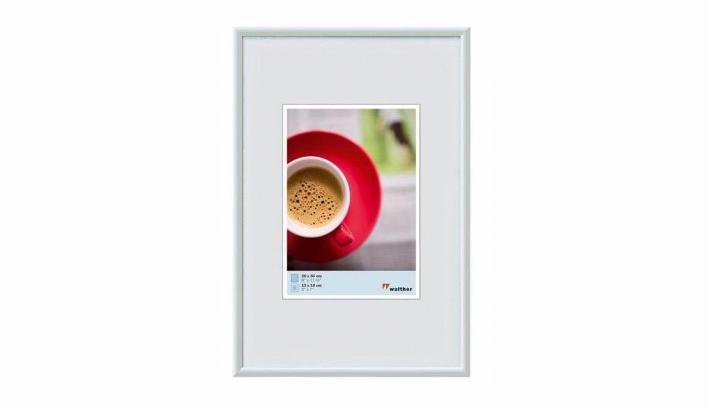 Walther Bilderrahmen Kunststoffrahmen KW028H Galeria 20x28cm weiss