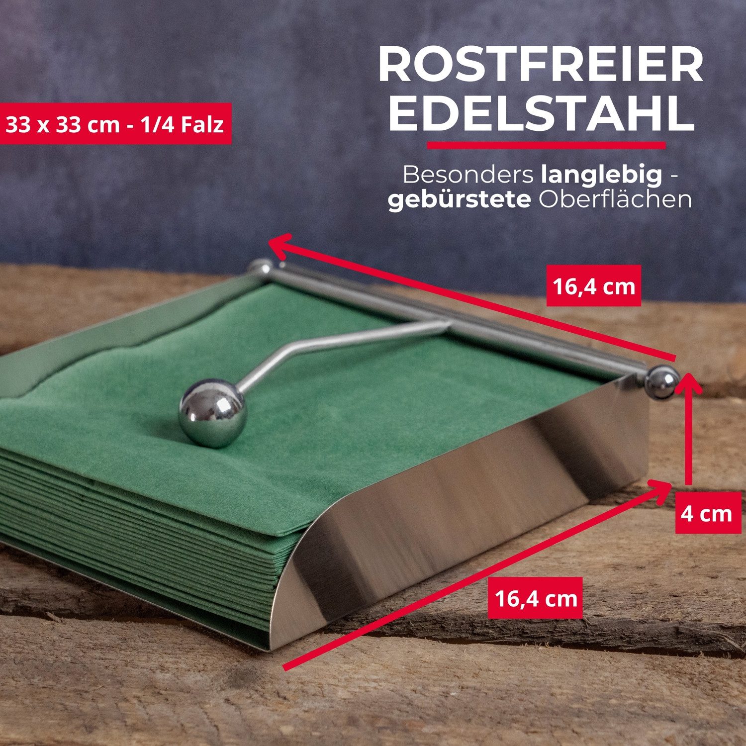 WESTMARK Serviettenhalter Edelstahl, Edelstahl