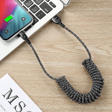 mcdodo Omega Typ C USB-Kabel, einziehbares Kfz-Ladekabel 1,8 m USB-C Schwarz USB-Kabel