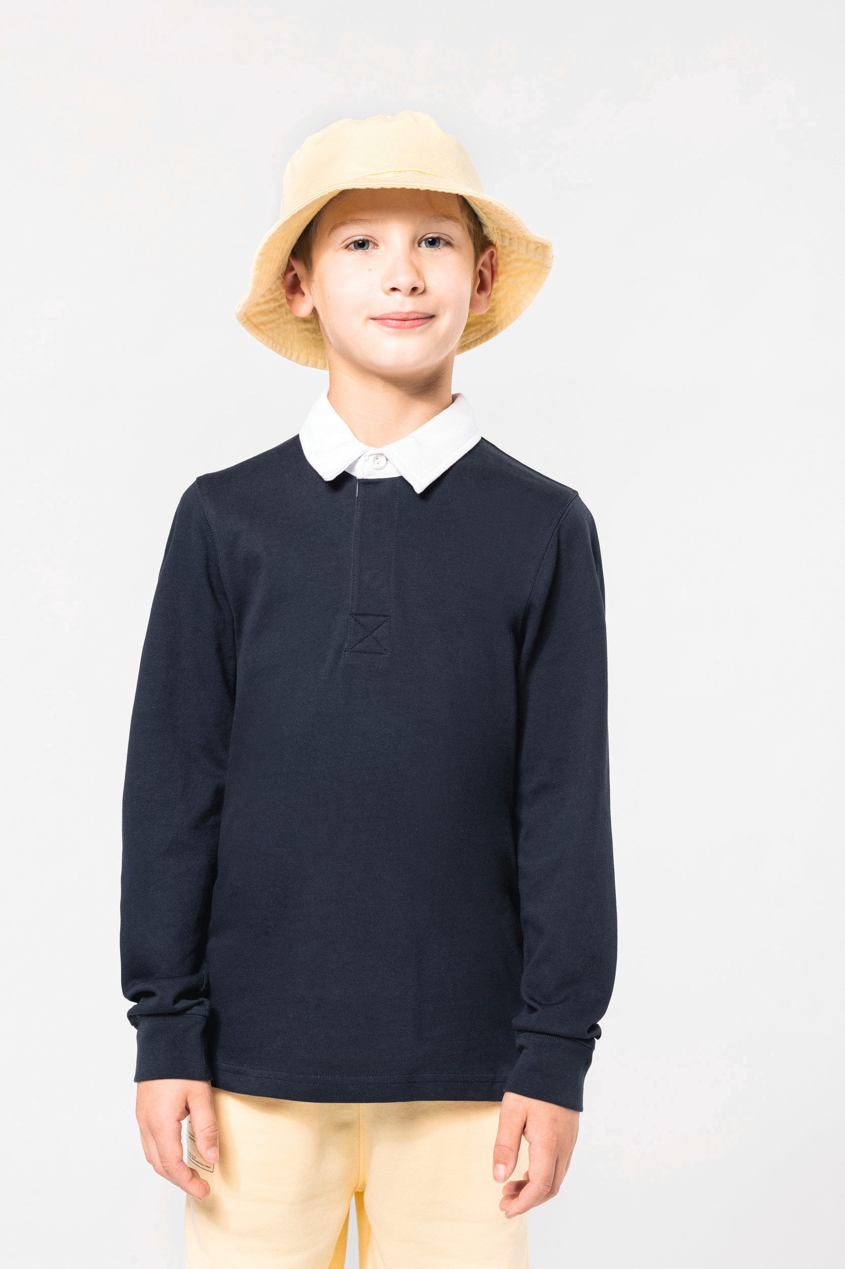 T-Shirt & Langarmshirt Kinder Rugby Polohemd