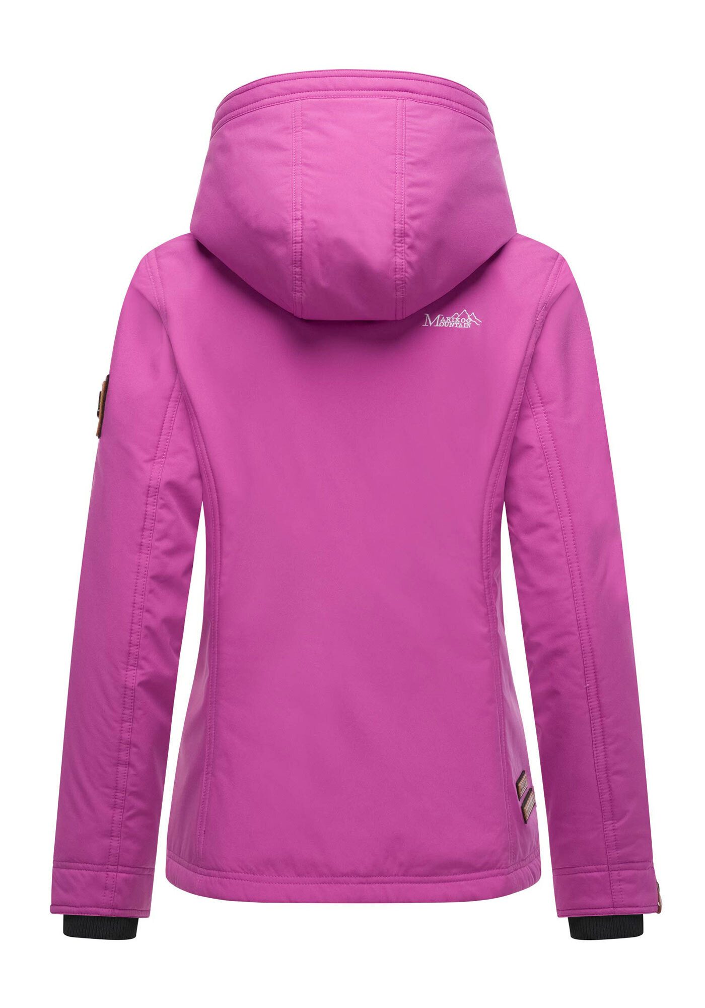 Marikoo Outdoorjacke Brombeere Sportliche Übergangsjacke mit Kapuze und schützendem Kragen – Bild 4 von 5