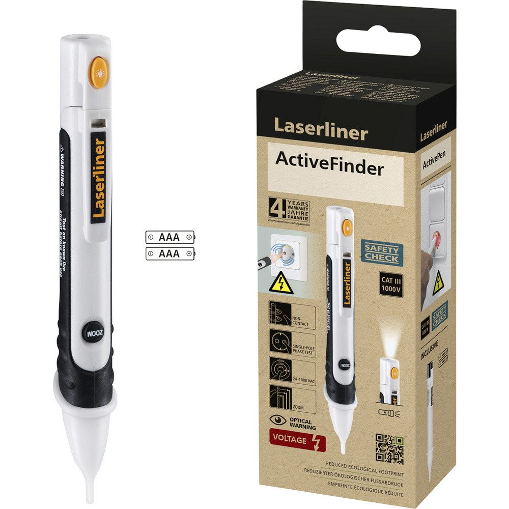 LASERLINER Spannungsprüfer Laserliner ActiveFinder Spannungsanzeiger, (ActiveFinder)