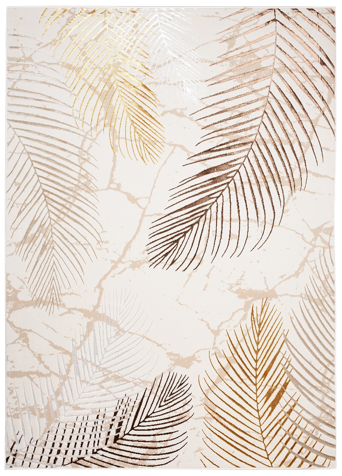 Tapiso Designteppich GOLDEN, rechteckig, Höhe: 16 günstig online kaufen