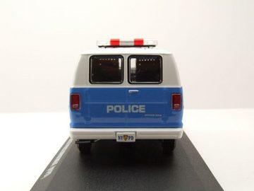 GREENLIGHT collectibles Modellauto Dodge Ram B250 Van NYPD Police 1987 blau weiß Modellauto 1:43 Greenlig, Maßstab 1:43