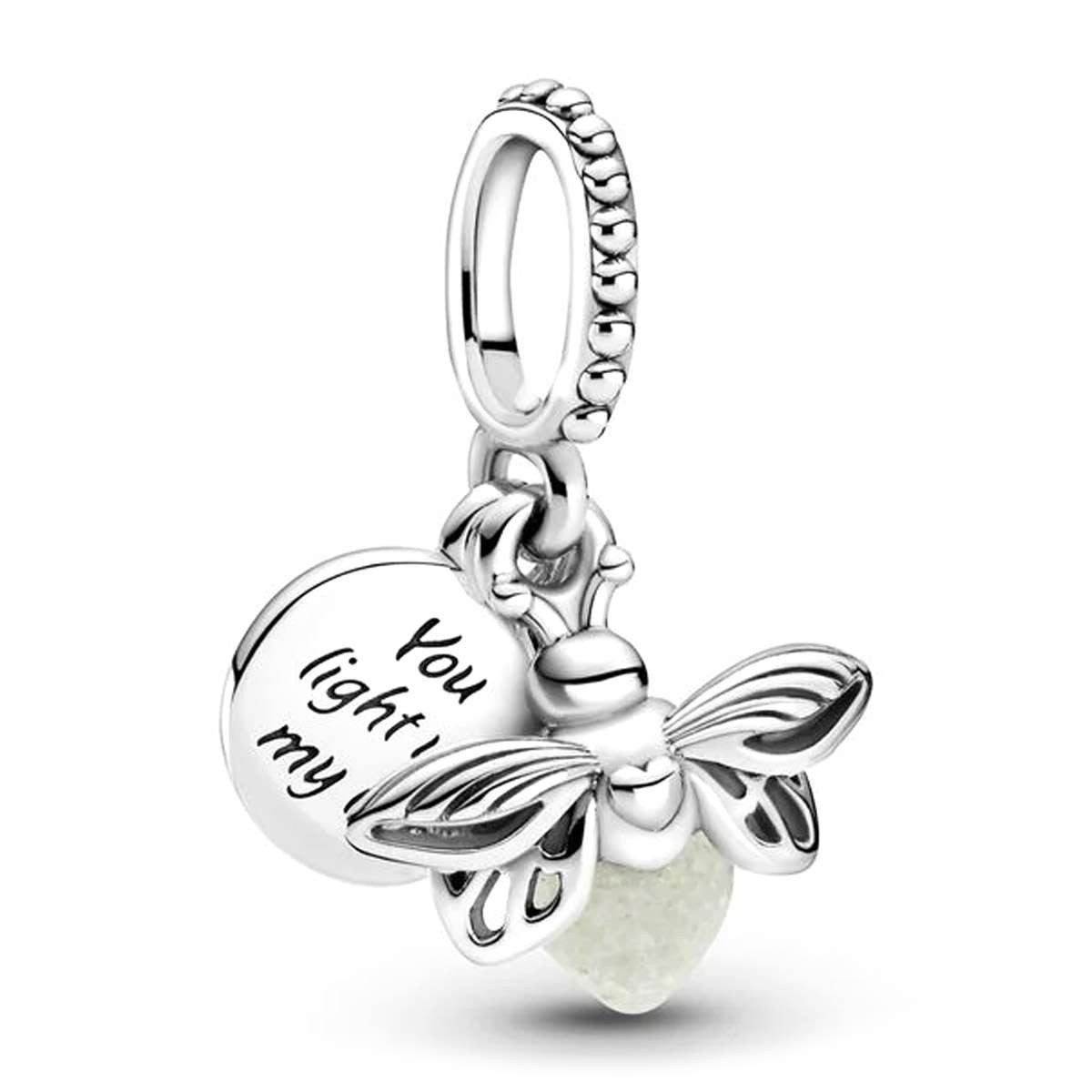 Pandora Bead 799352C01, Silber Anhänger Leuchtendes Glühwürmchen