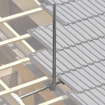 PremiumX Dachsparrenhalter feuerverzinkt 120cm Sparrenhalter Dach Montageset SAT-Halterung