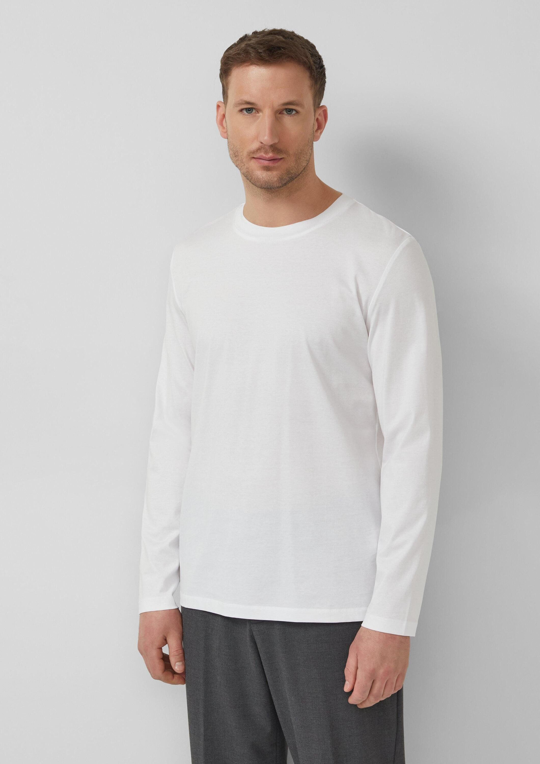 s.Oliver Langarmshirt T-Shirt Hochwertiges Langarmshirt aus Edeljersey