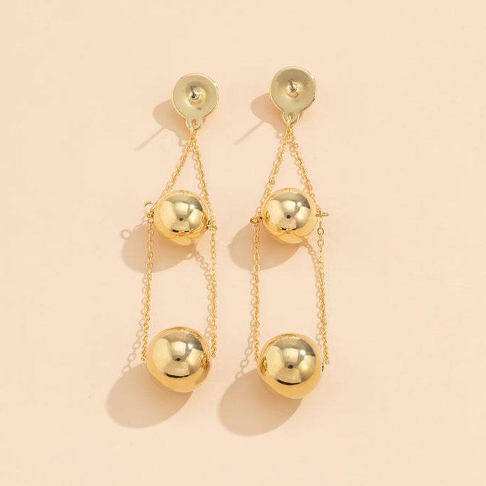 Bankette Cool Earrings Tassel Dangle LAKKEC Orb Hochzeiten, Damenschmuck, Geeignet Partys Ohrhänger und Gold Earrings Paar für