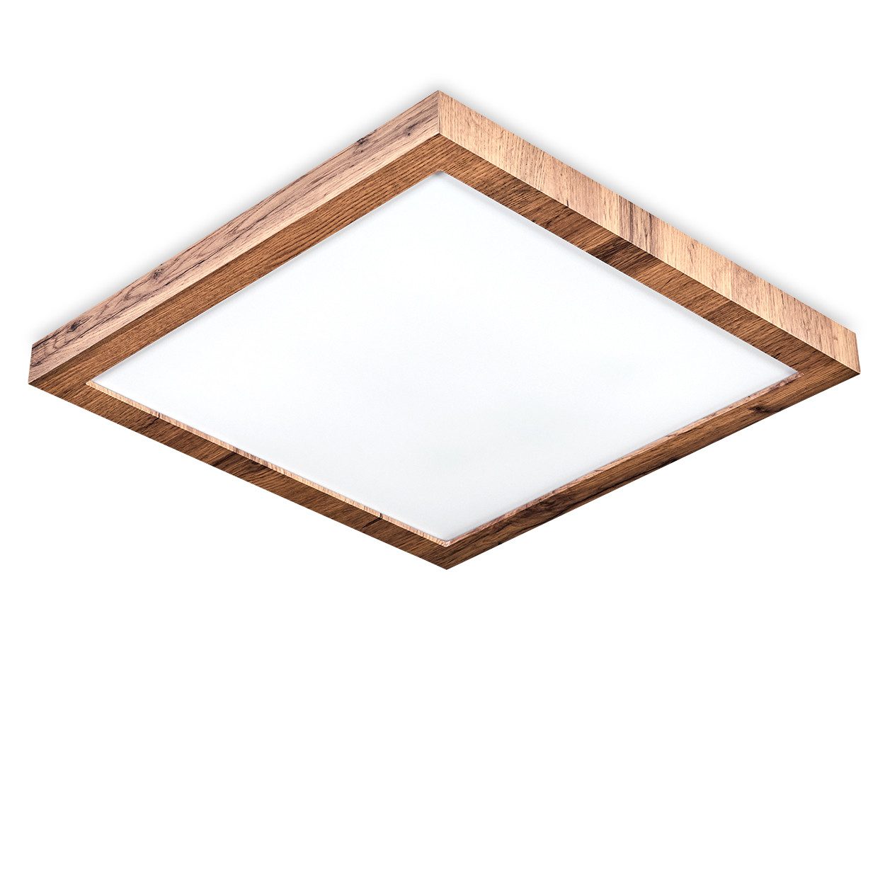 hofstein Deckenleuchte Deckenpanel aus Metall/Kunststoff/MDF in günstig online kaufen