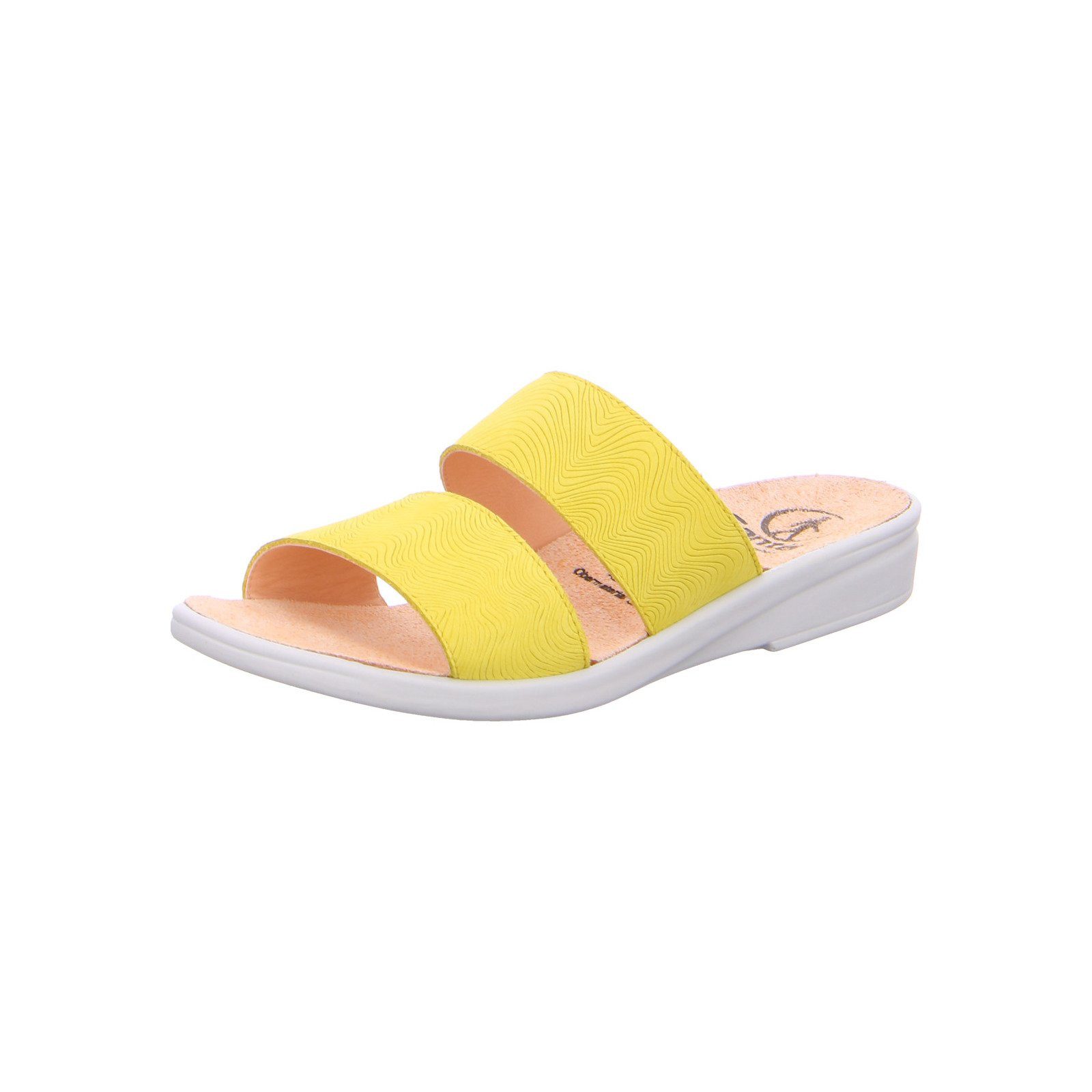 Ganter Sonnica - Damen Schuhe Pantolette Leder gelb
