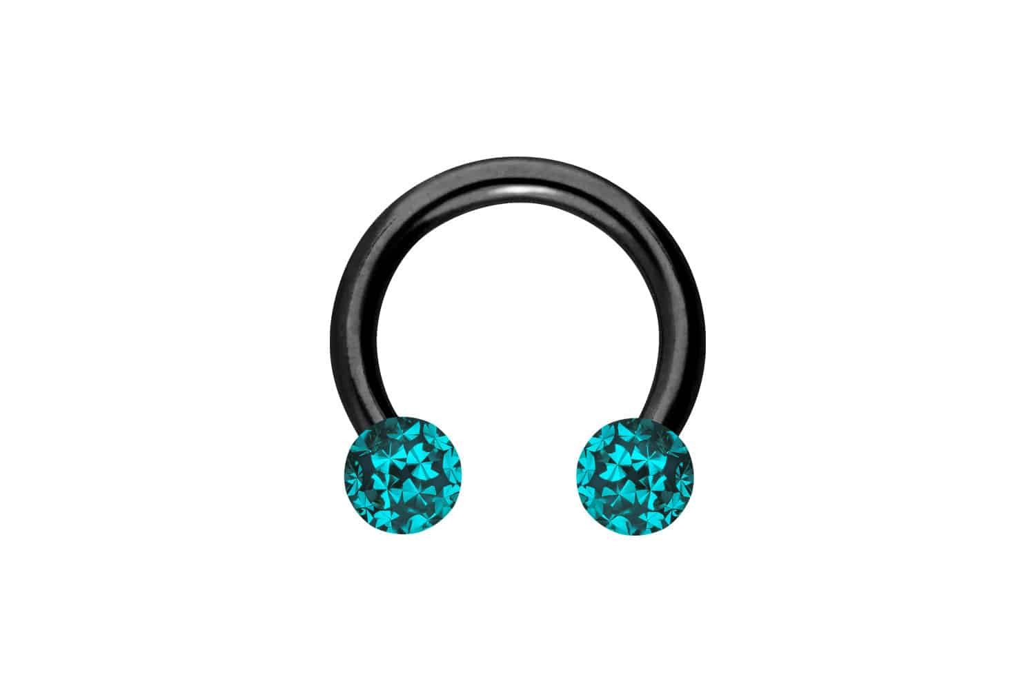 PIERCINGLINE Nasenpiercing Titan Hufeisenring EPOXY-KUGELN (Hufeisen-Ringe, günstig online kaufen