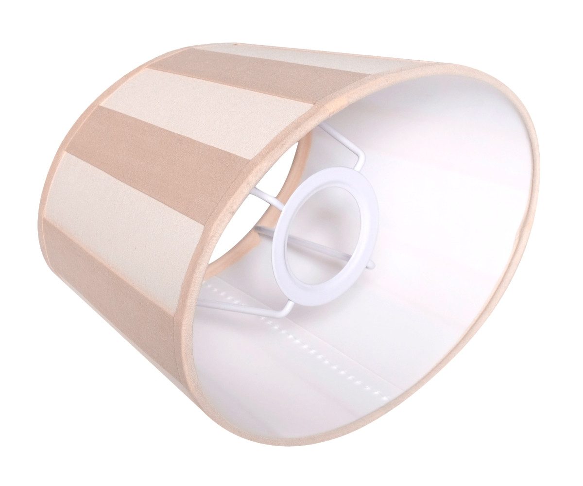 Brillibrum Lampenschirm Lampenschirm gestreift oval rund Streifenmuster E27 E14 – Bild 3 von 5
