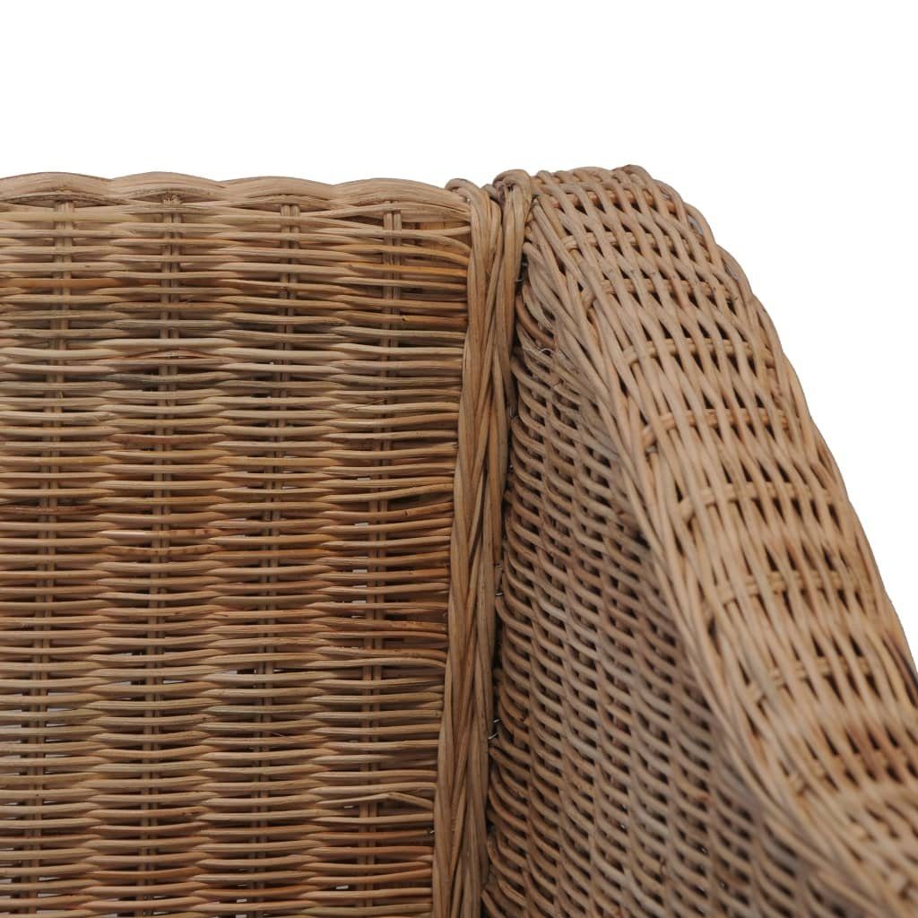 + mit Natur cm, B/H/T: Rattan in Baumwollpolstern Sofa aus Perasdorf, 171x74x78 möbelando Cremeweiß