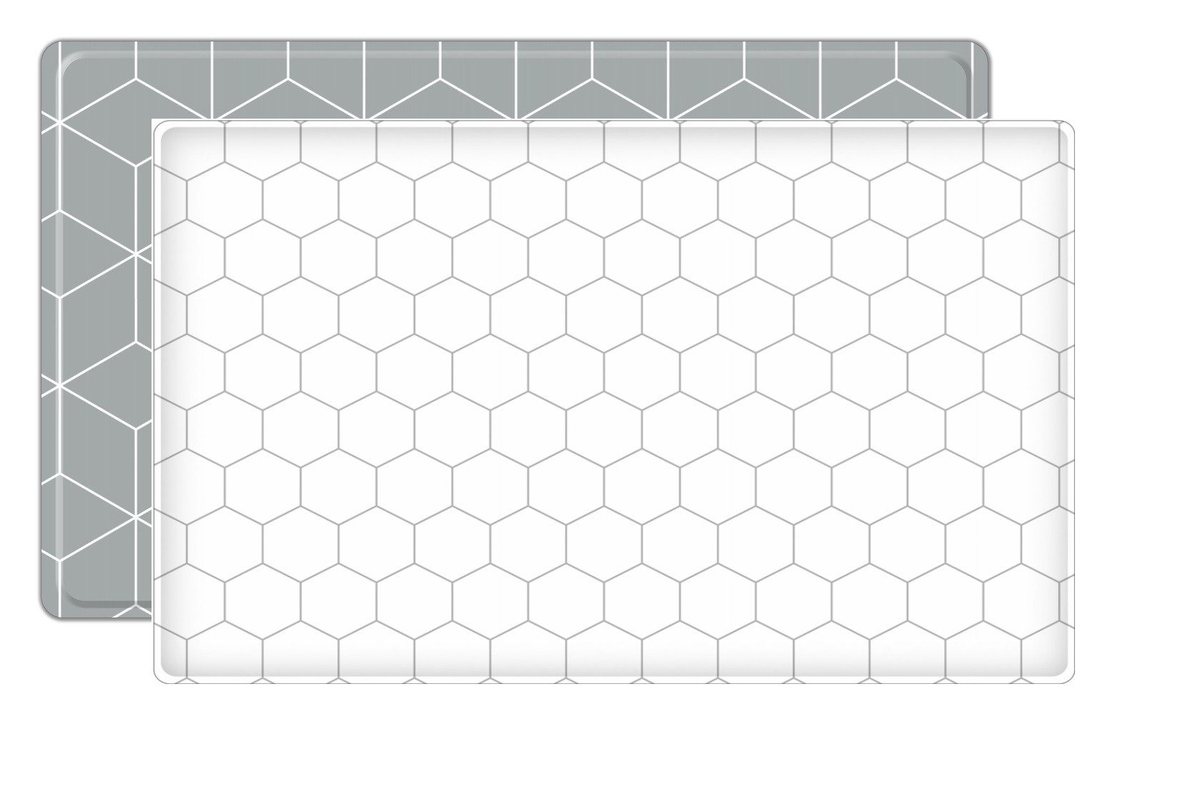 Wunschkind Spielmatte Krabbelmatte 190x130cm Hexagon, nach Spielzeugnorm EN71