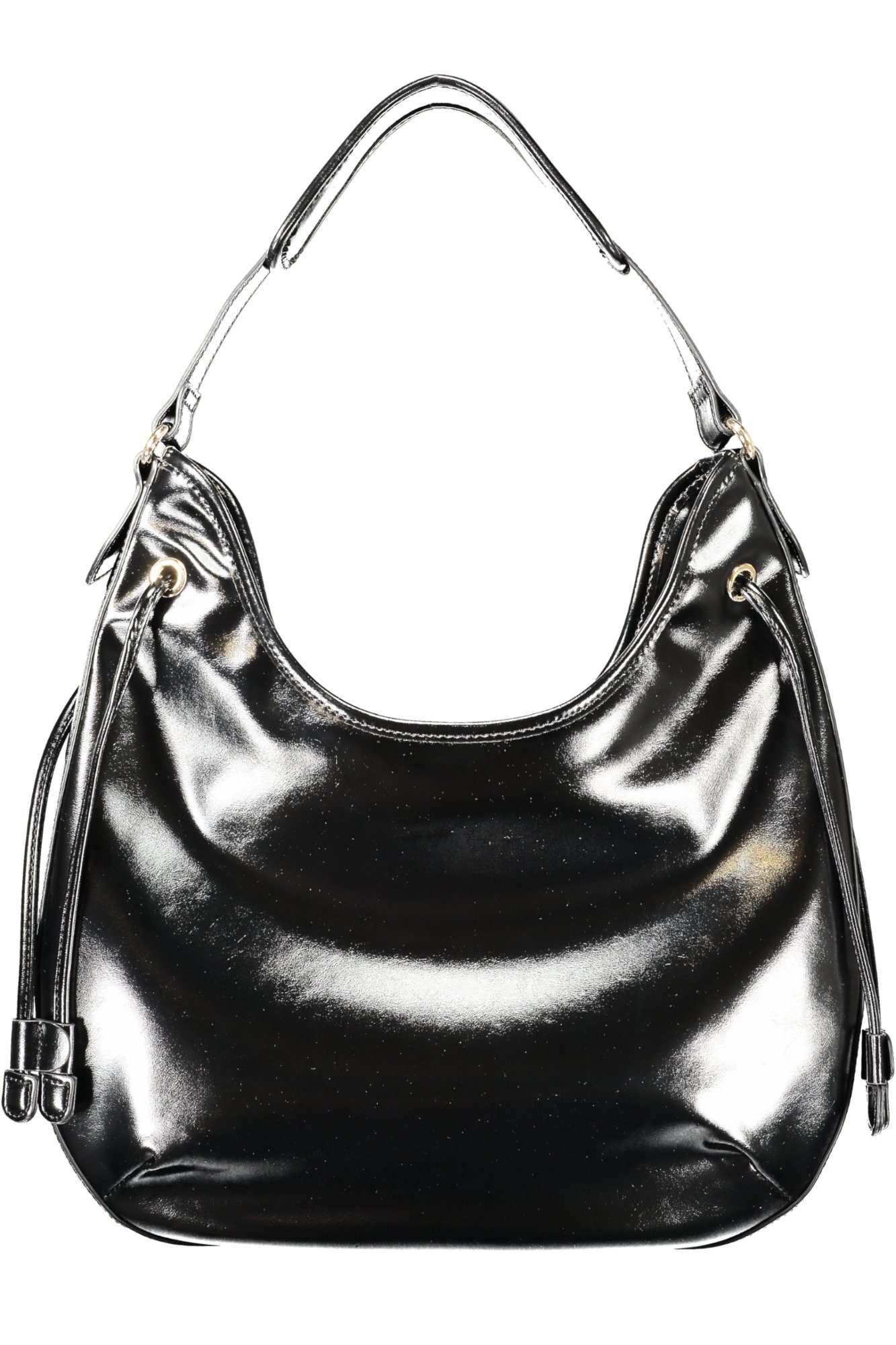 TWINSET Umhängetasche, Elegante Schwarze Hobo-Tasche mit Schulterriemen und Handyfach