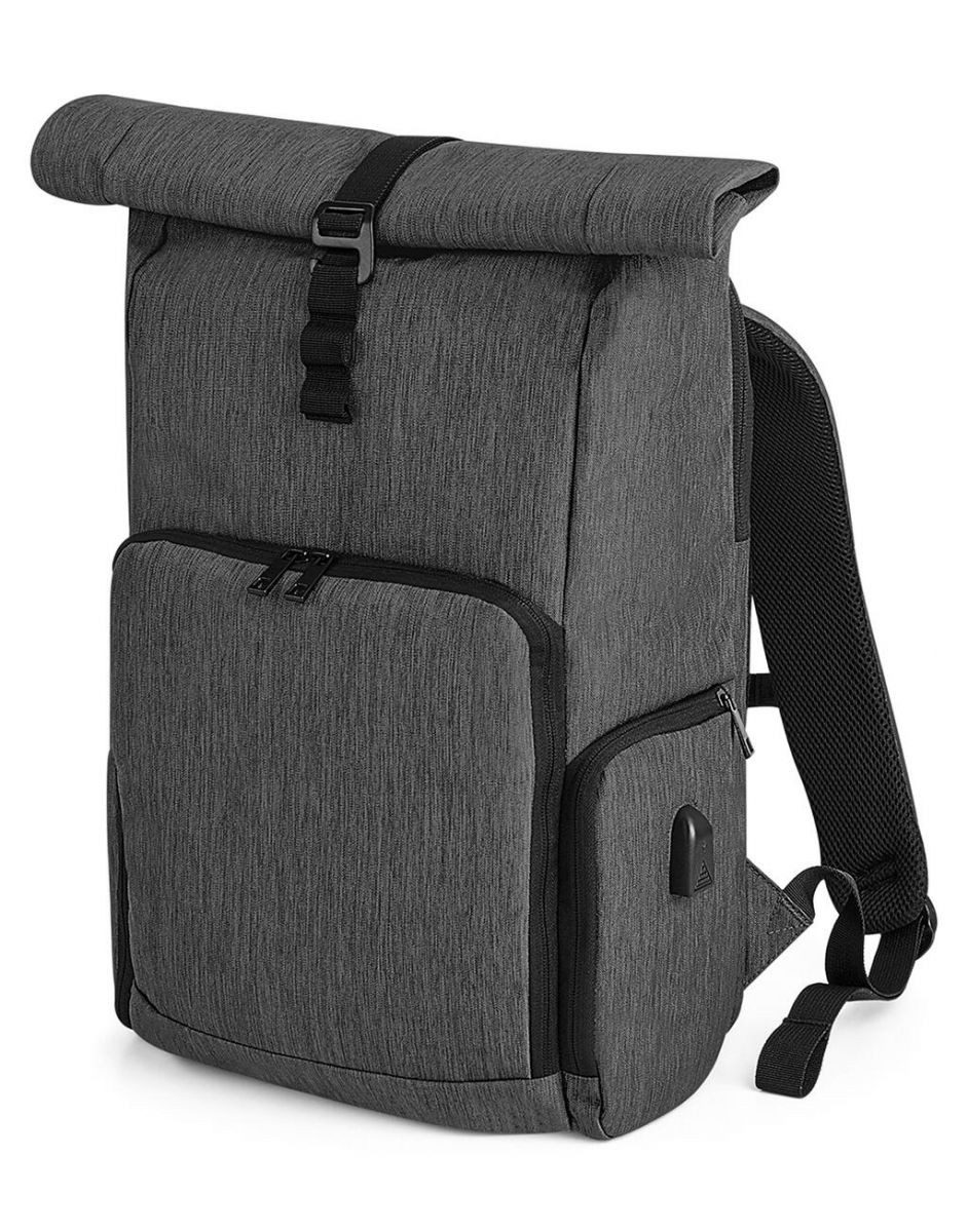 Quadra Laptoprucksack Laptop-Rucksack Q-Tech Charge Roll-Top, 31 x 45 x 17 cm