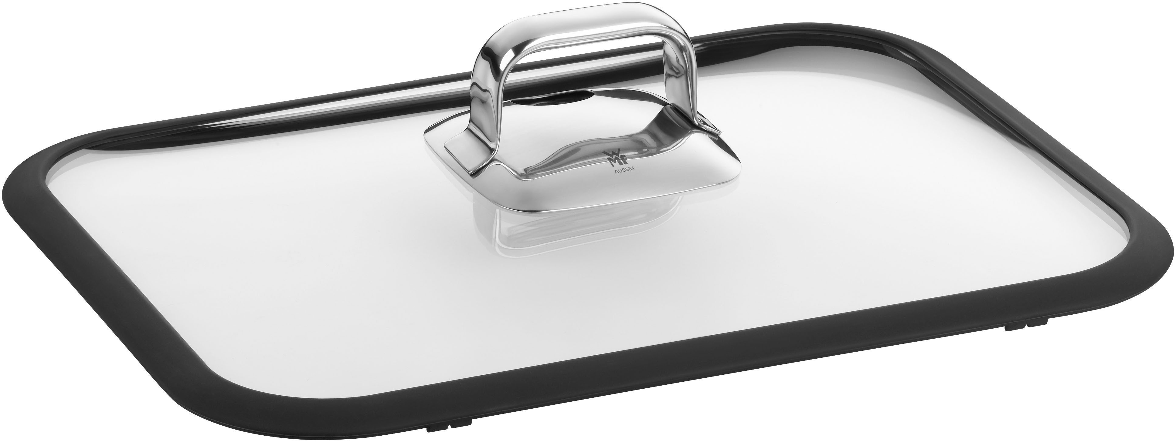 WMF Крышки Vitalis, (1-tlg), Glasdeckel mit Silikondichtung, Edelstahlgriff, spülmaschinengeeignet